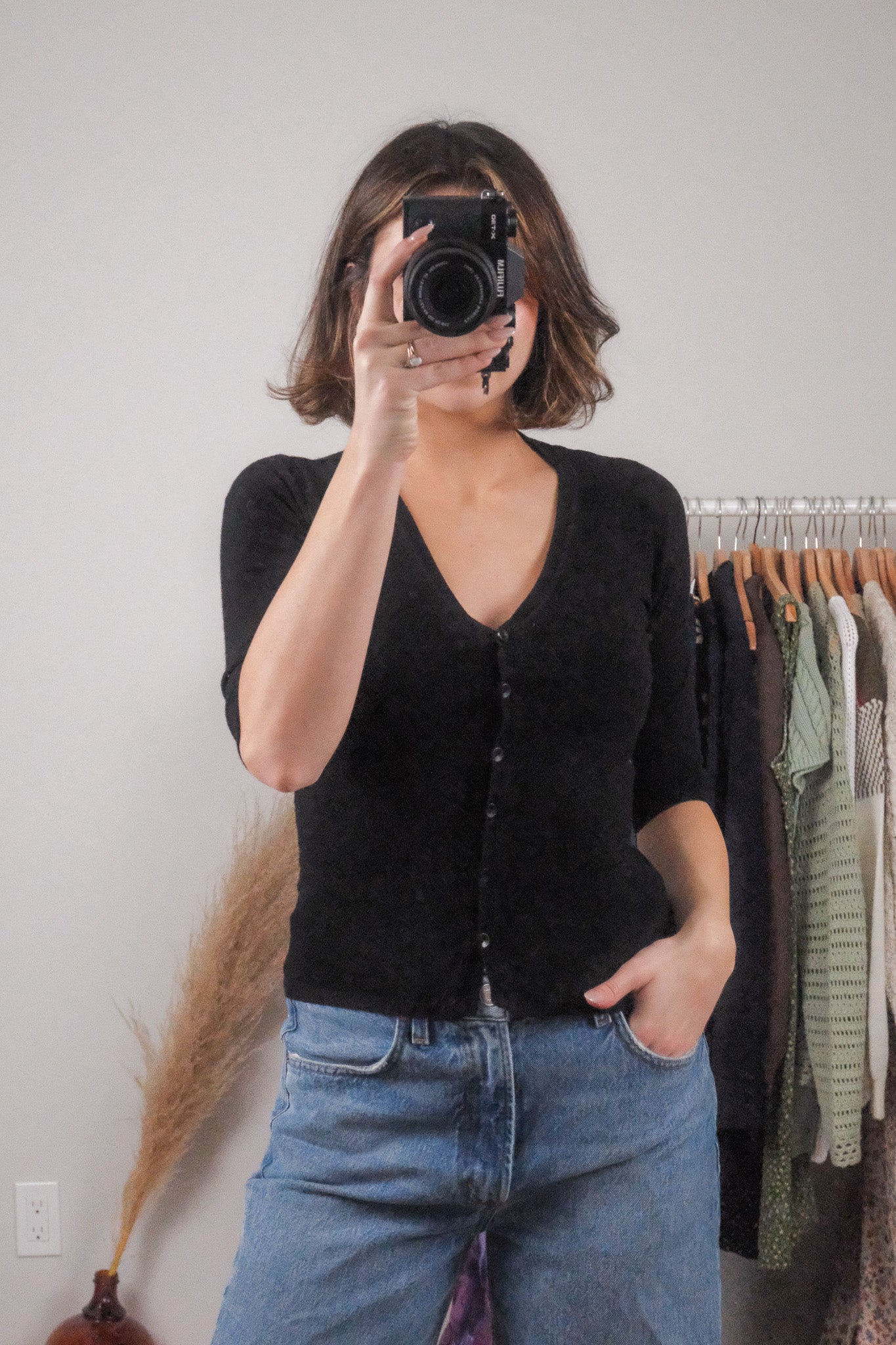 Vintage x Holt Renfrew x 3/4 Sleeve Cardigan (XS/S)