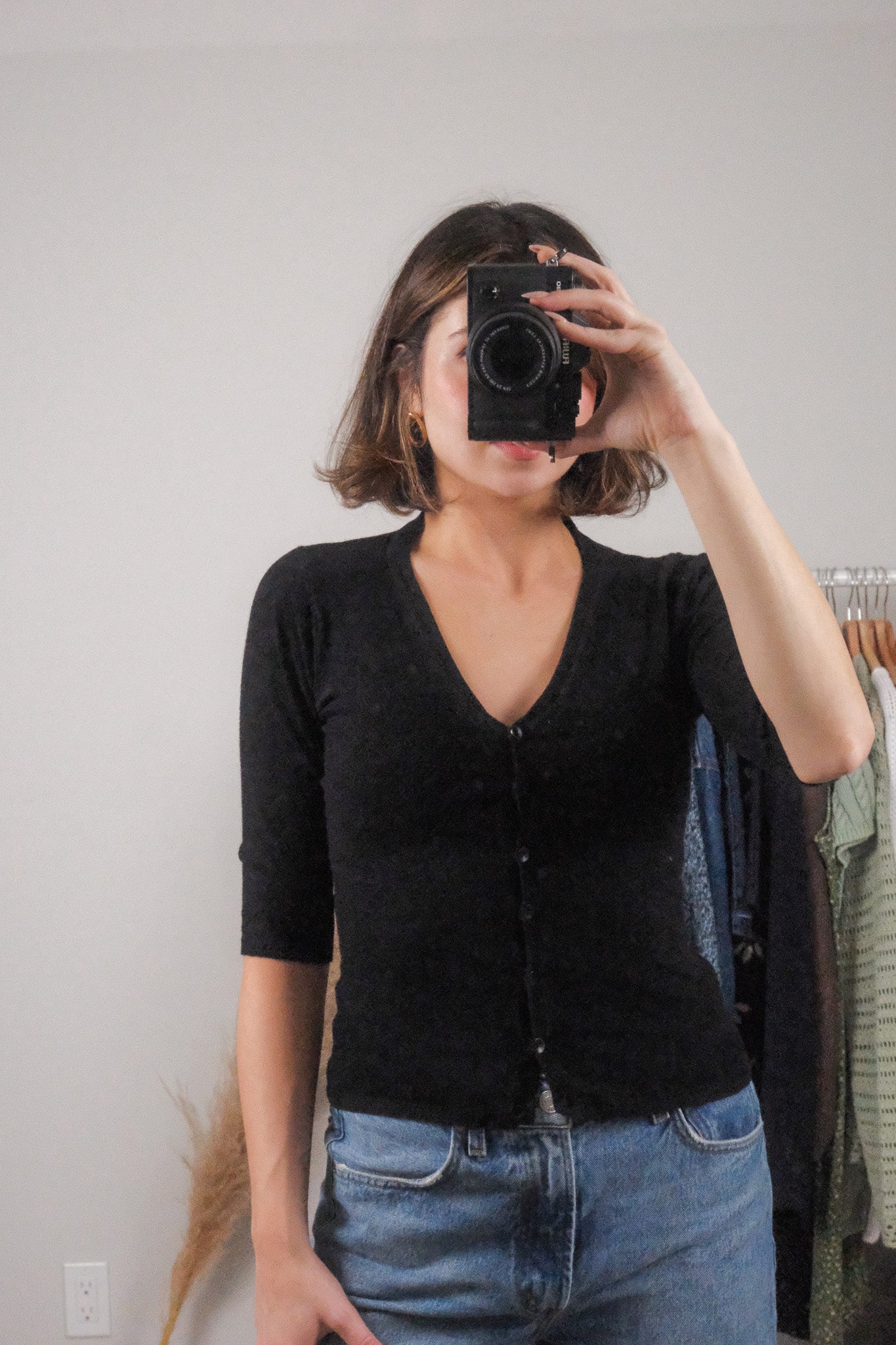 Vintage x Holt Renfrew x 3/4 Sleeve Cardigan (XS/S)