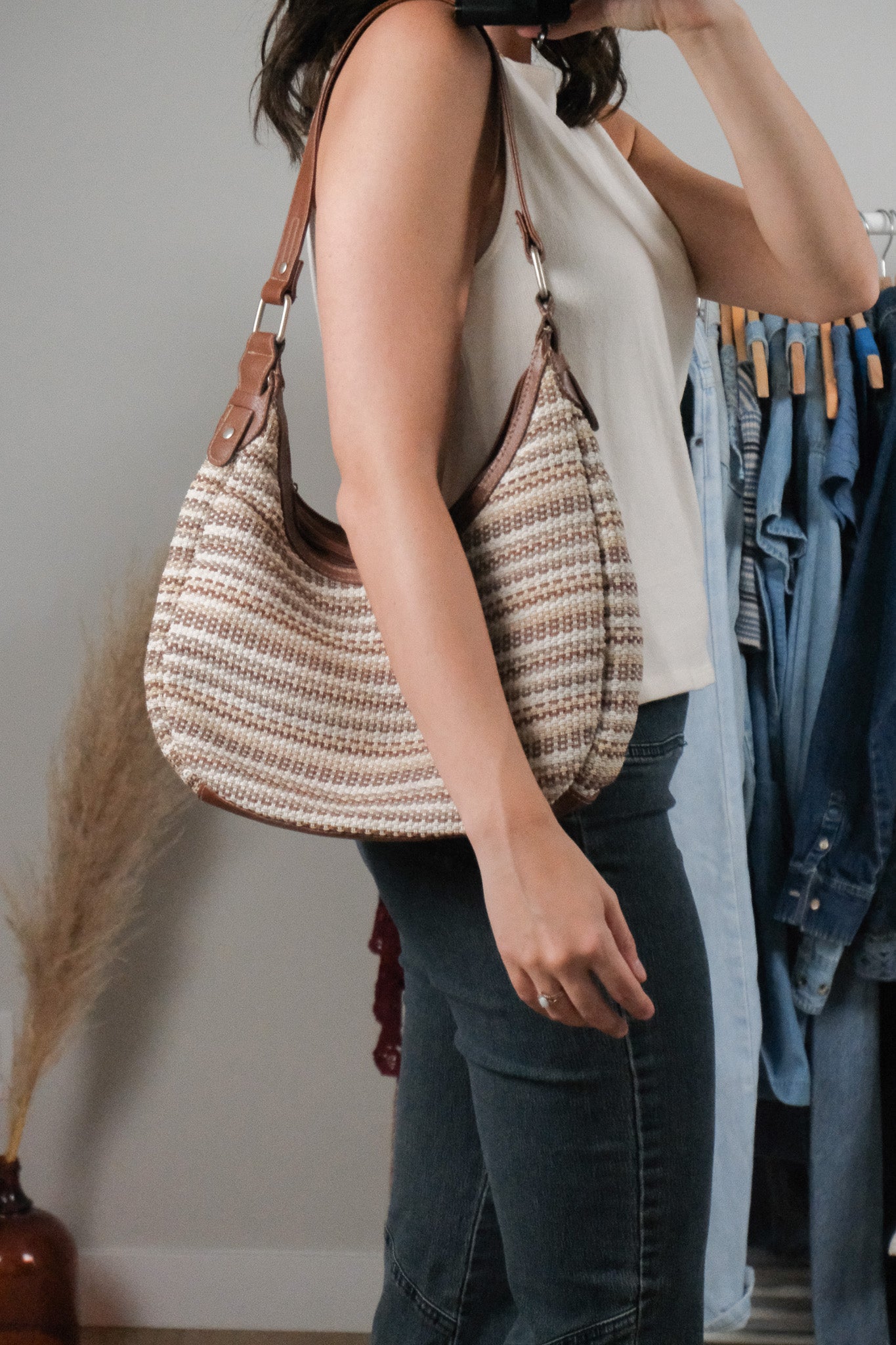 Vintage x Woven Purse