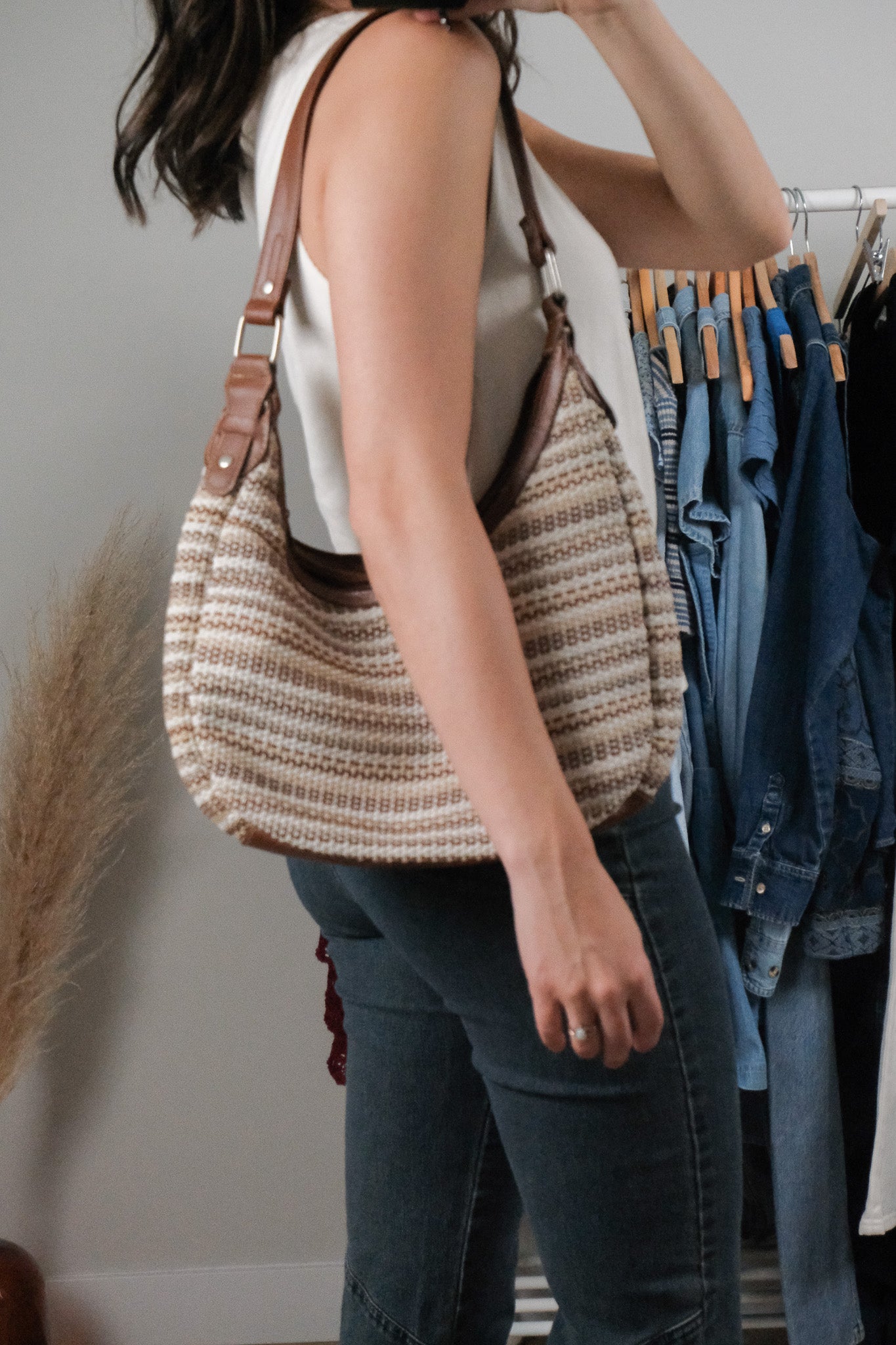 Vintage x Woven Purse