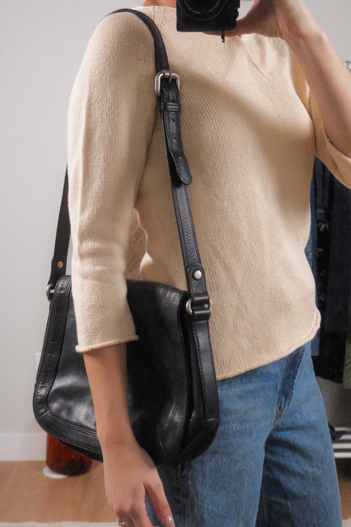 Vintage x Leather Fossil Purse
