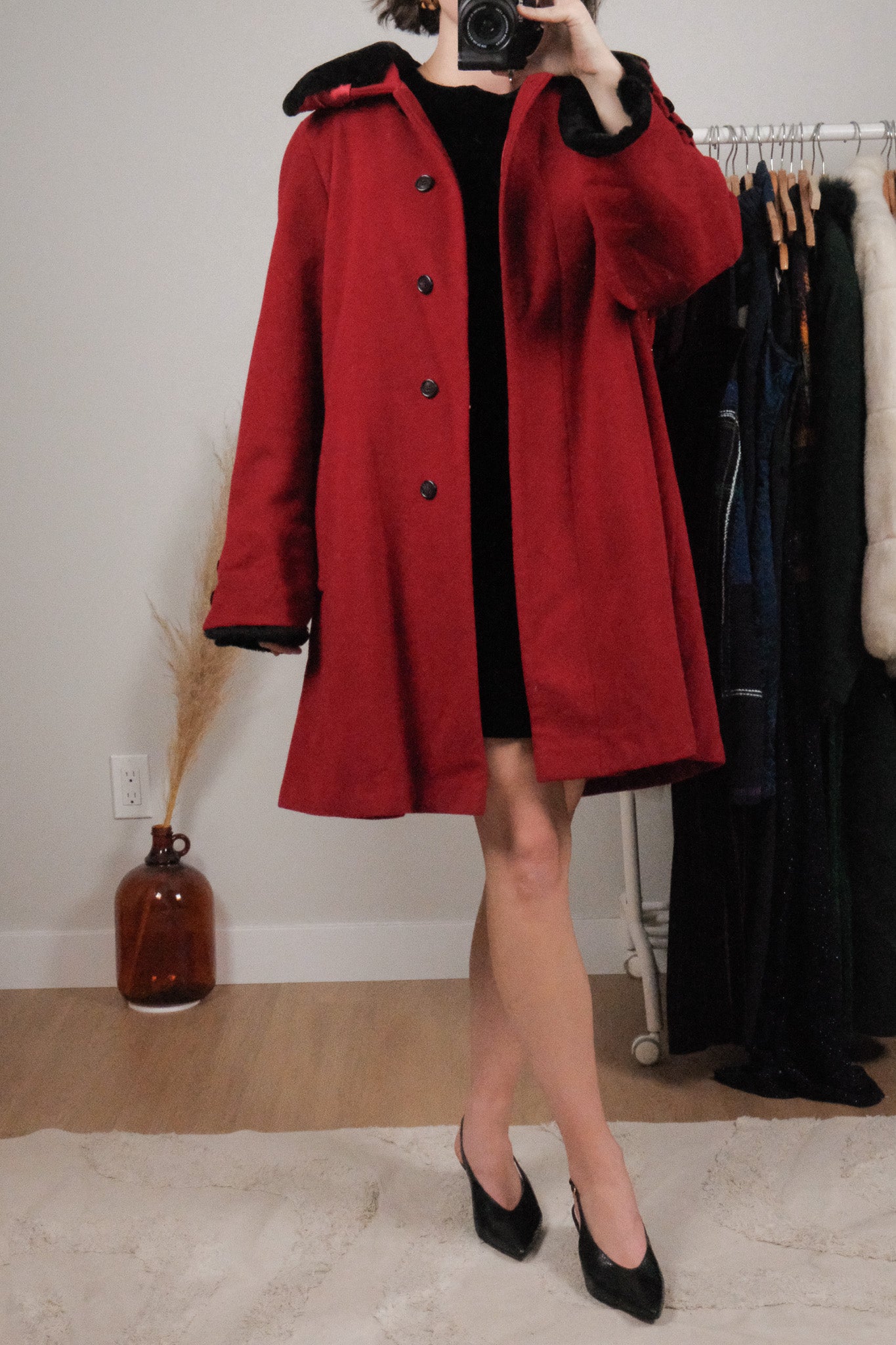 Made in Canada x Vintage x Wool/Angora Faux Fur Trim Jacket (12)