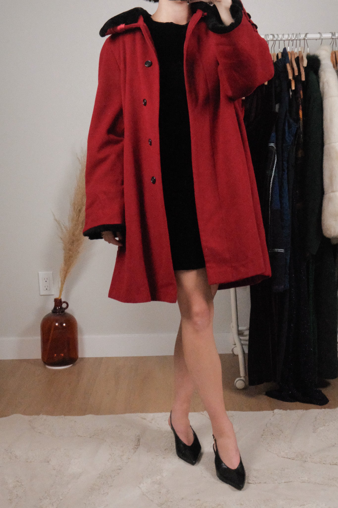 Made in Canada x Vintage x Wool/Angora Faux Fur Trim Jacket (12)