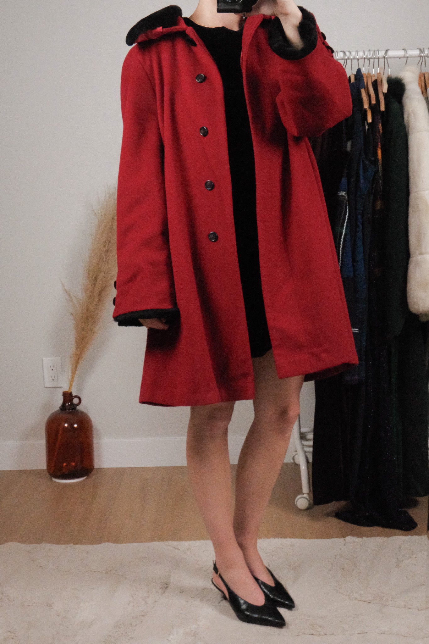 Made in Canada x Vintage x Wool/Angora Faux Fur Trim Jacket (12)