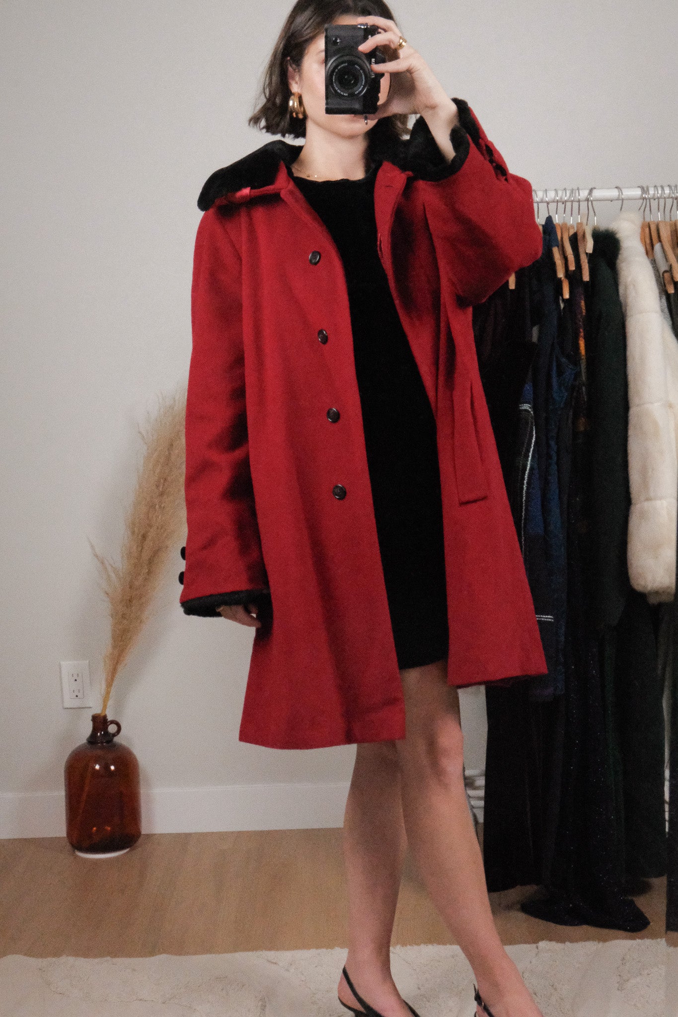 Made in Canada x Vintage x Wool/Angora Faux Fur Trim Jacket (12)