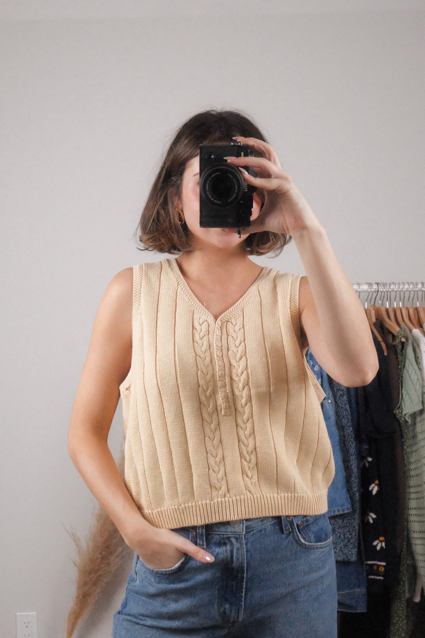 Vintage x Cotton Sweater Vest (L)