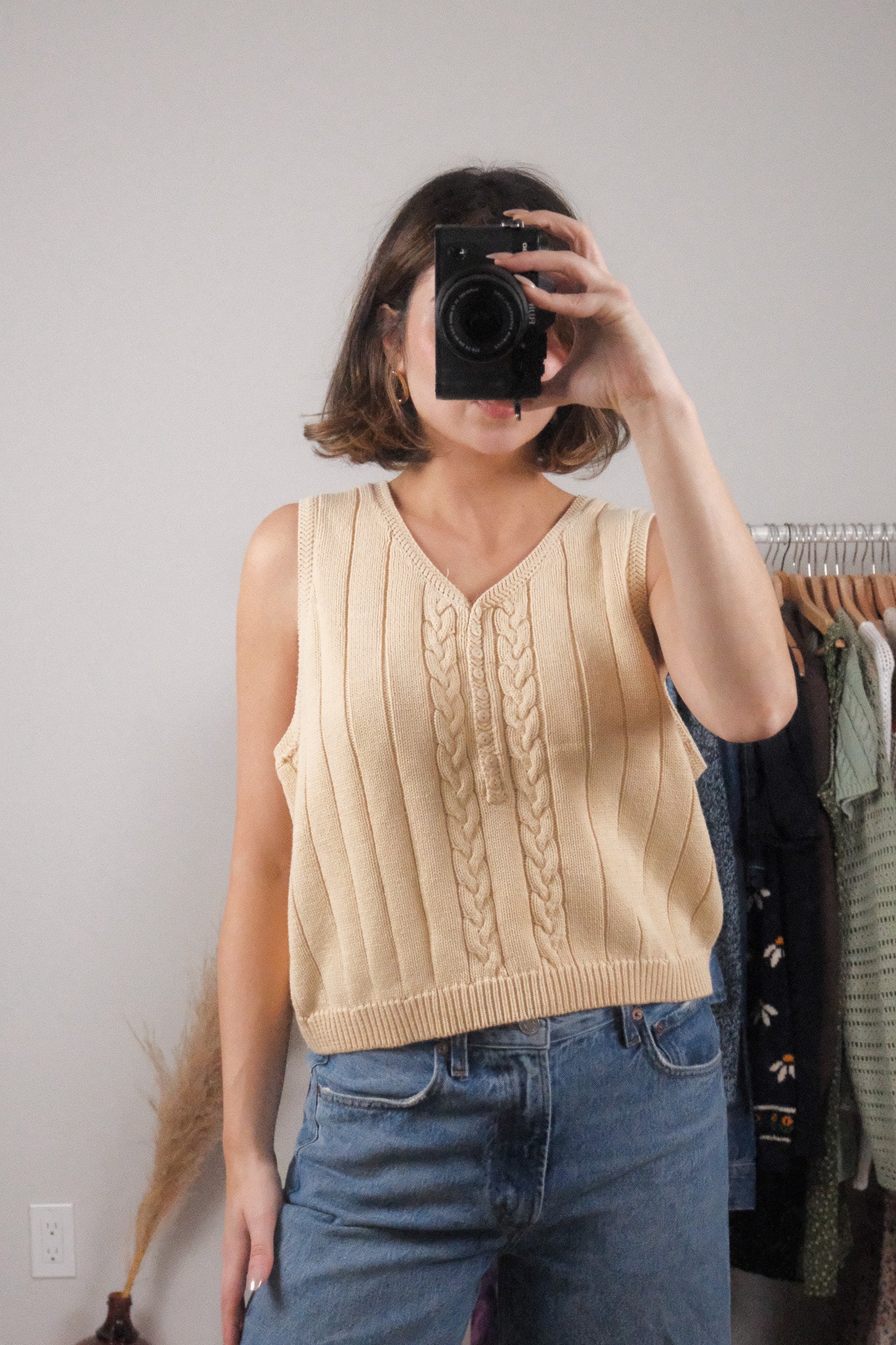 Vintage x Cotton Sweater Vest (L)