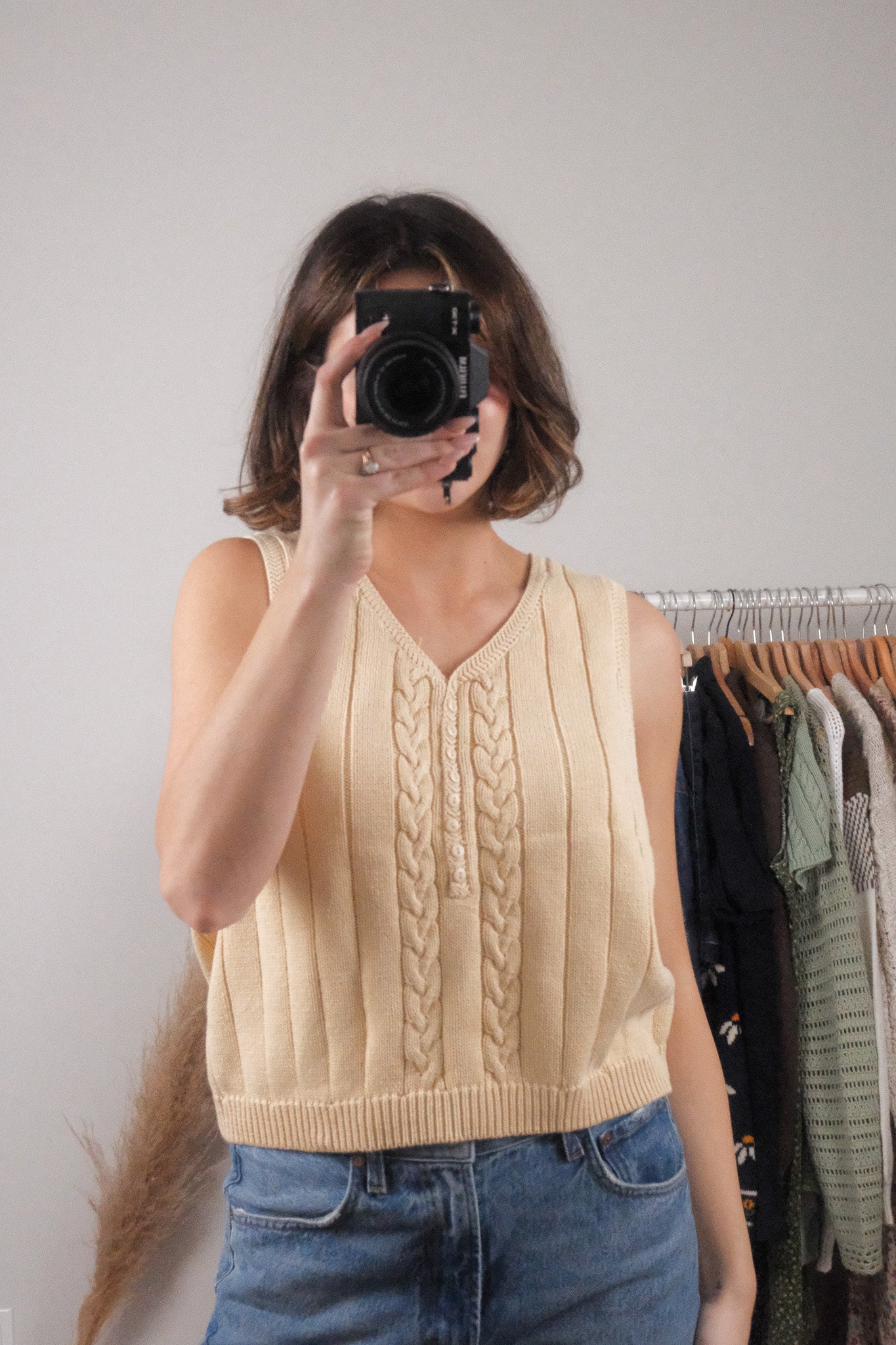 Vintage x Cotton Sweater Vest (L)