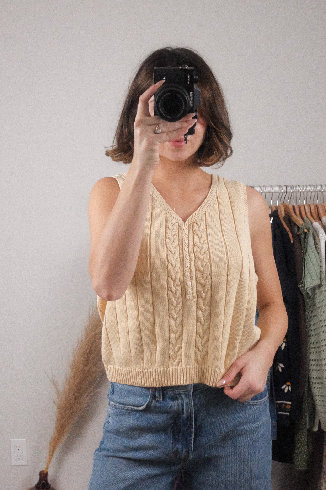 Vintage x Cotton Sweater Vest (L)