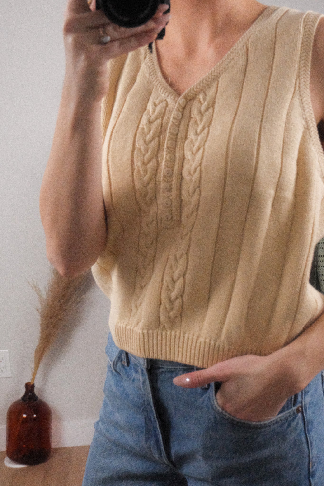 Vintage x Cotton Sweater Vest (L)