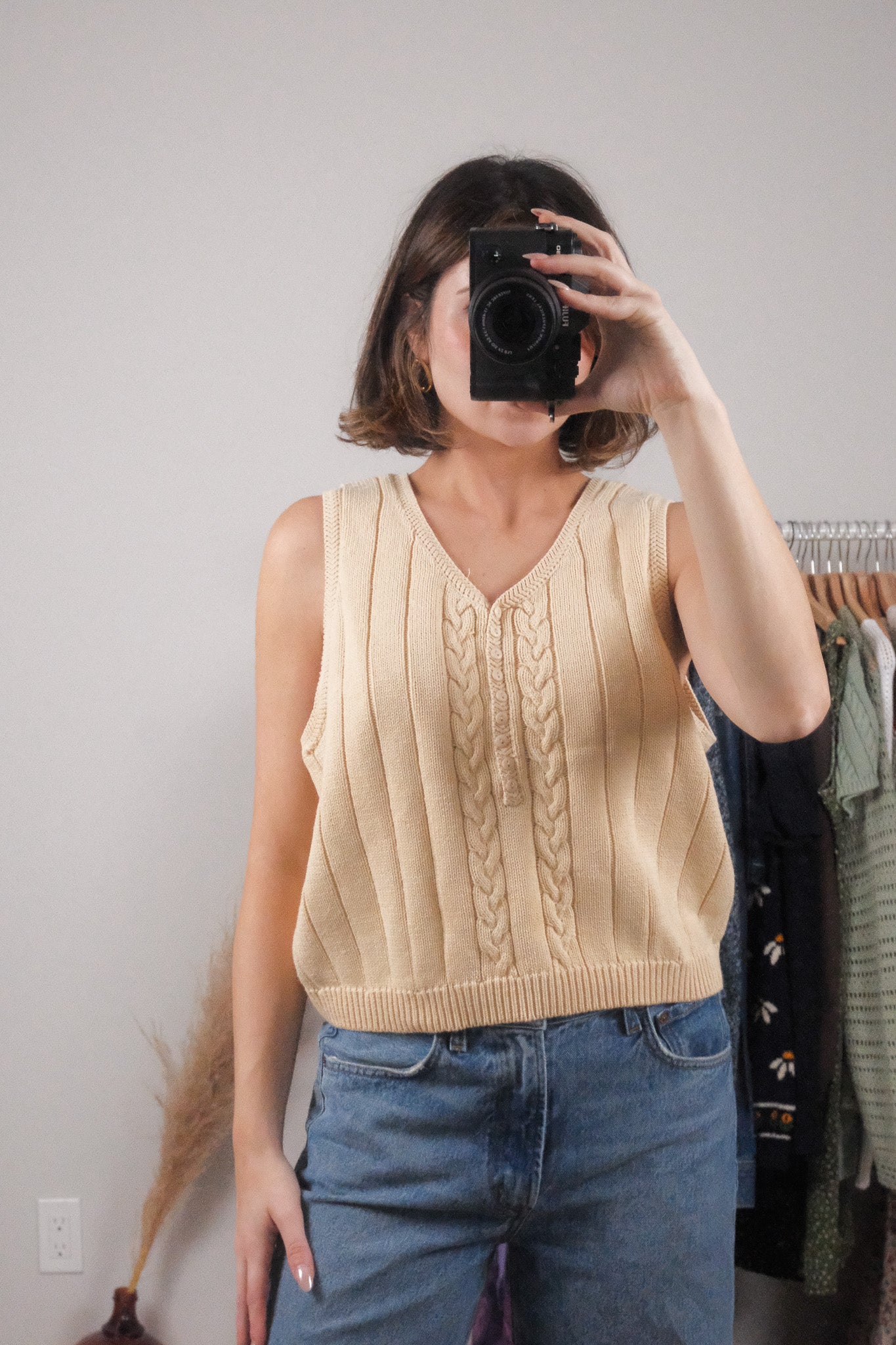 Vintage x Cotton Sweater Vest (L)
