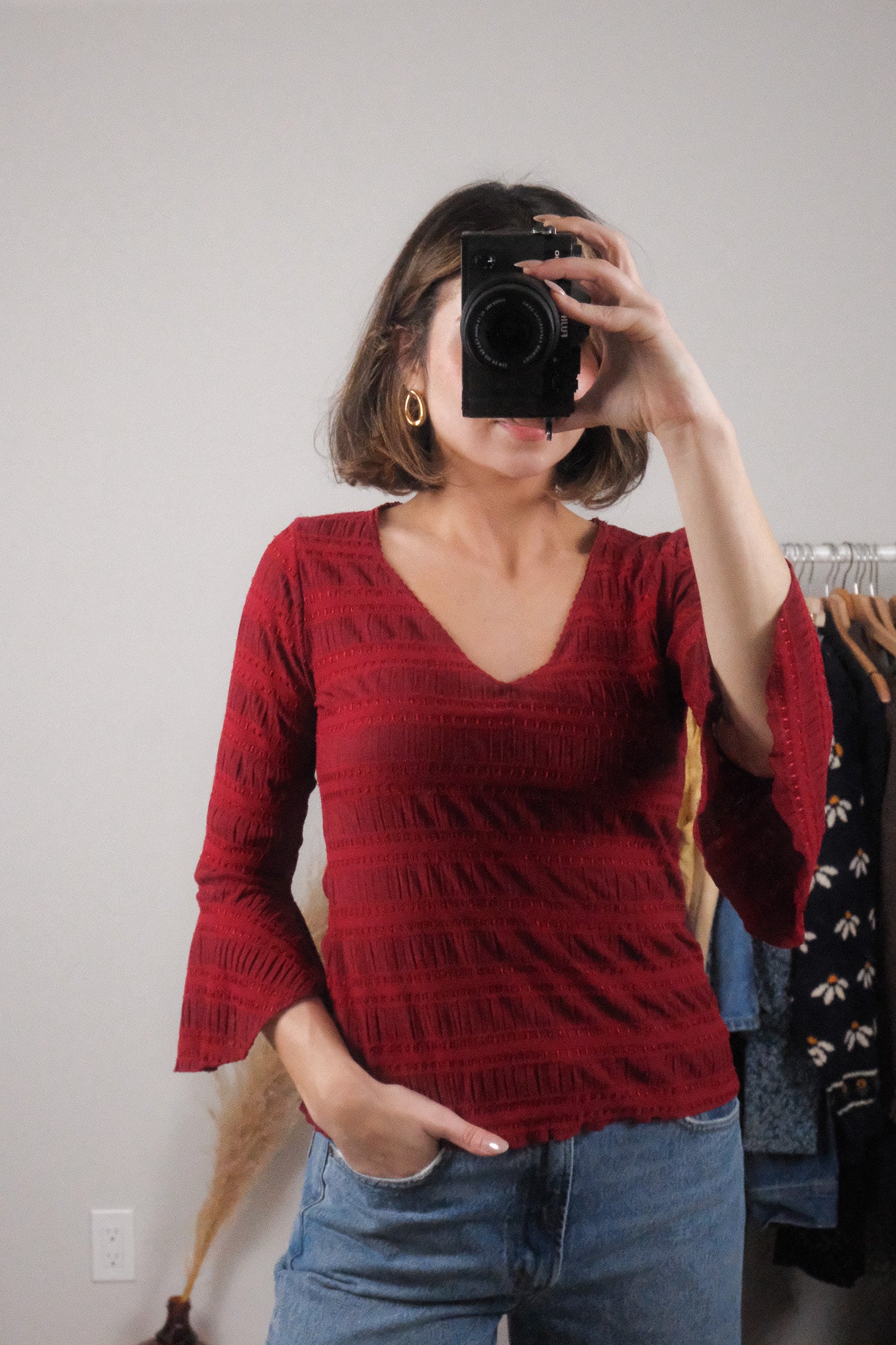 Vintage x Mesh Textured Top (S)