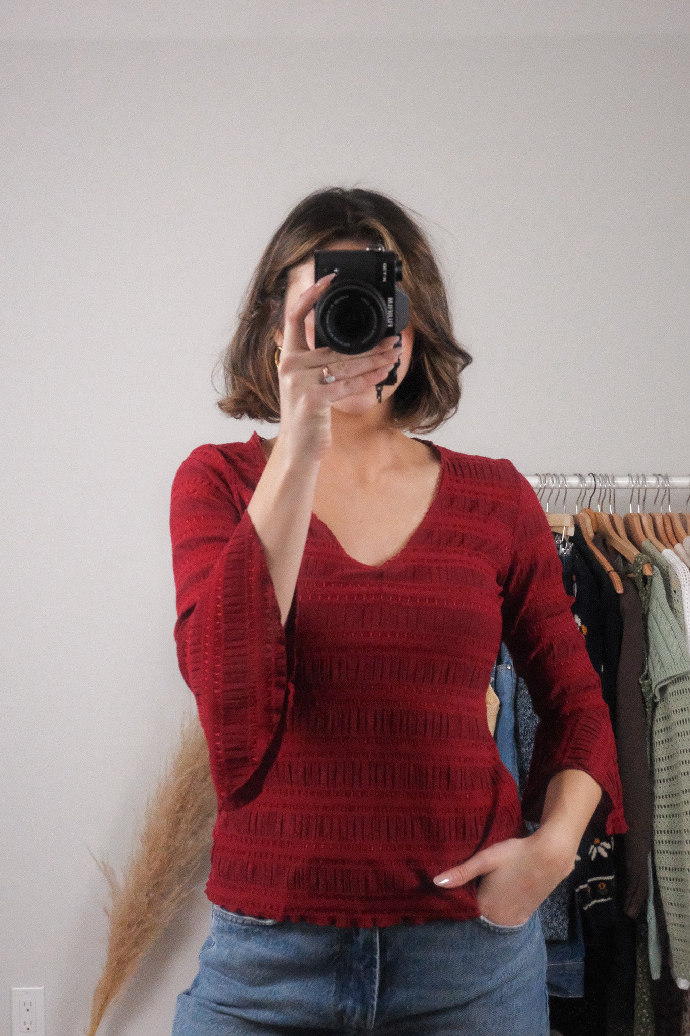 Vintage x Mesh Textured Top (S)
