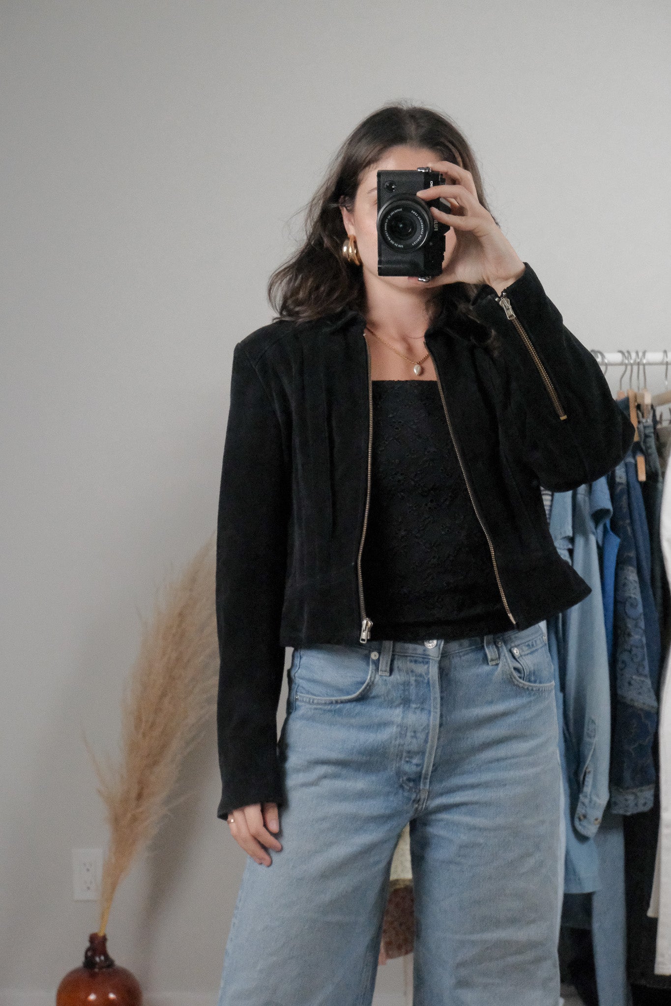 Made in Canada x Vintage x Suede Cropped Jacket (S)