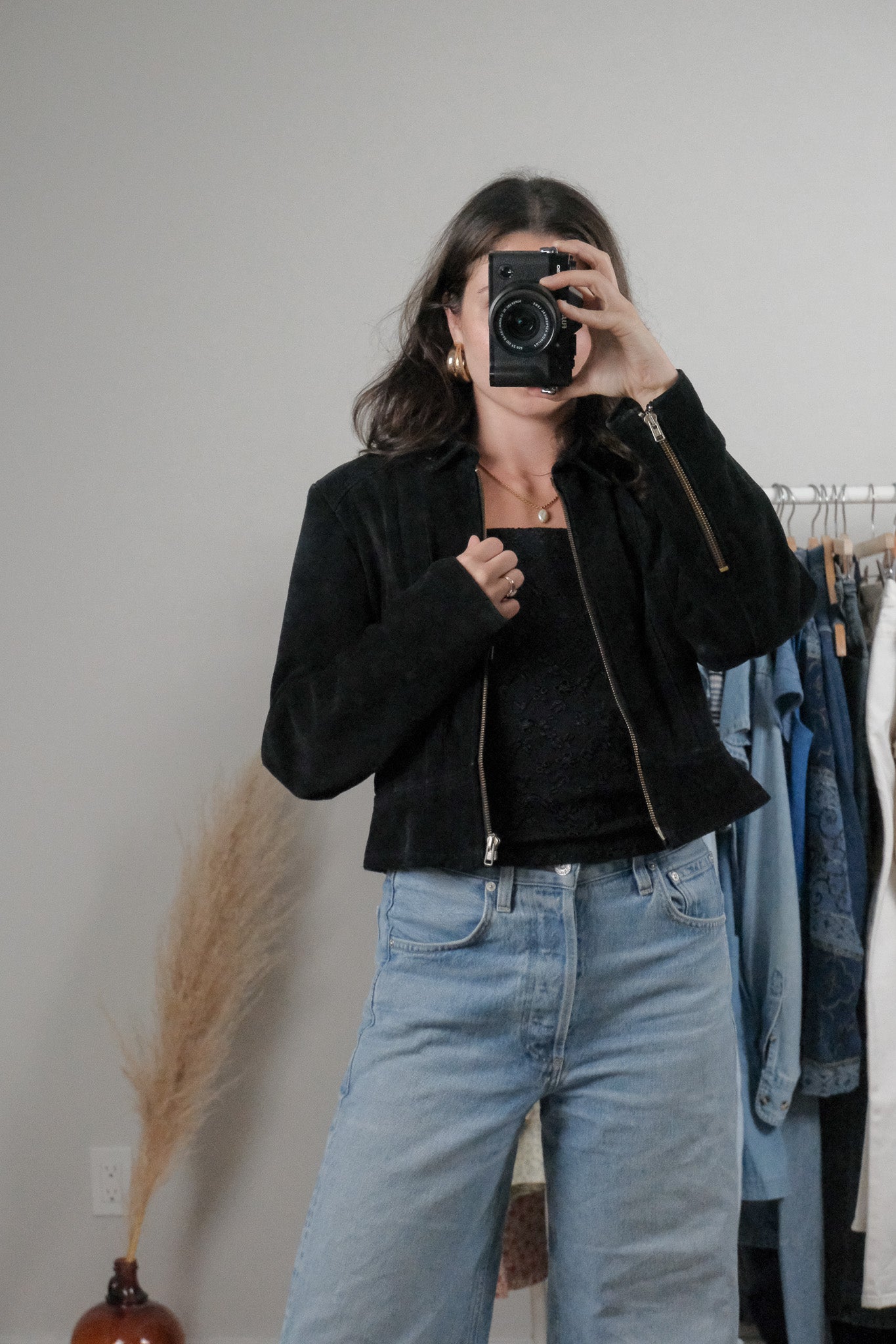 Made in Canada x Vintage x Suede Cropped Jacket (S)