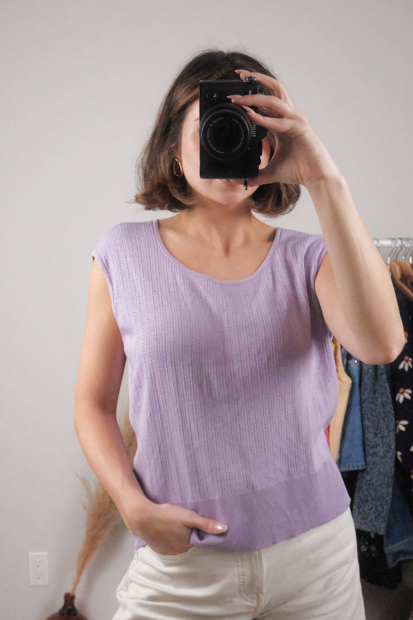 Vintage x Silk Blend textured Tank (L/XL)