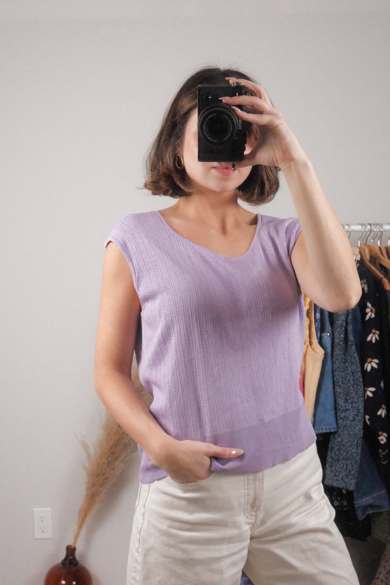 Vintage x Silk Blend textured Tank (L/XL)