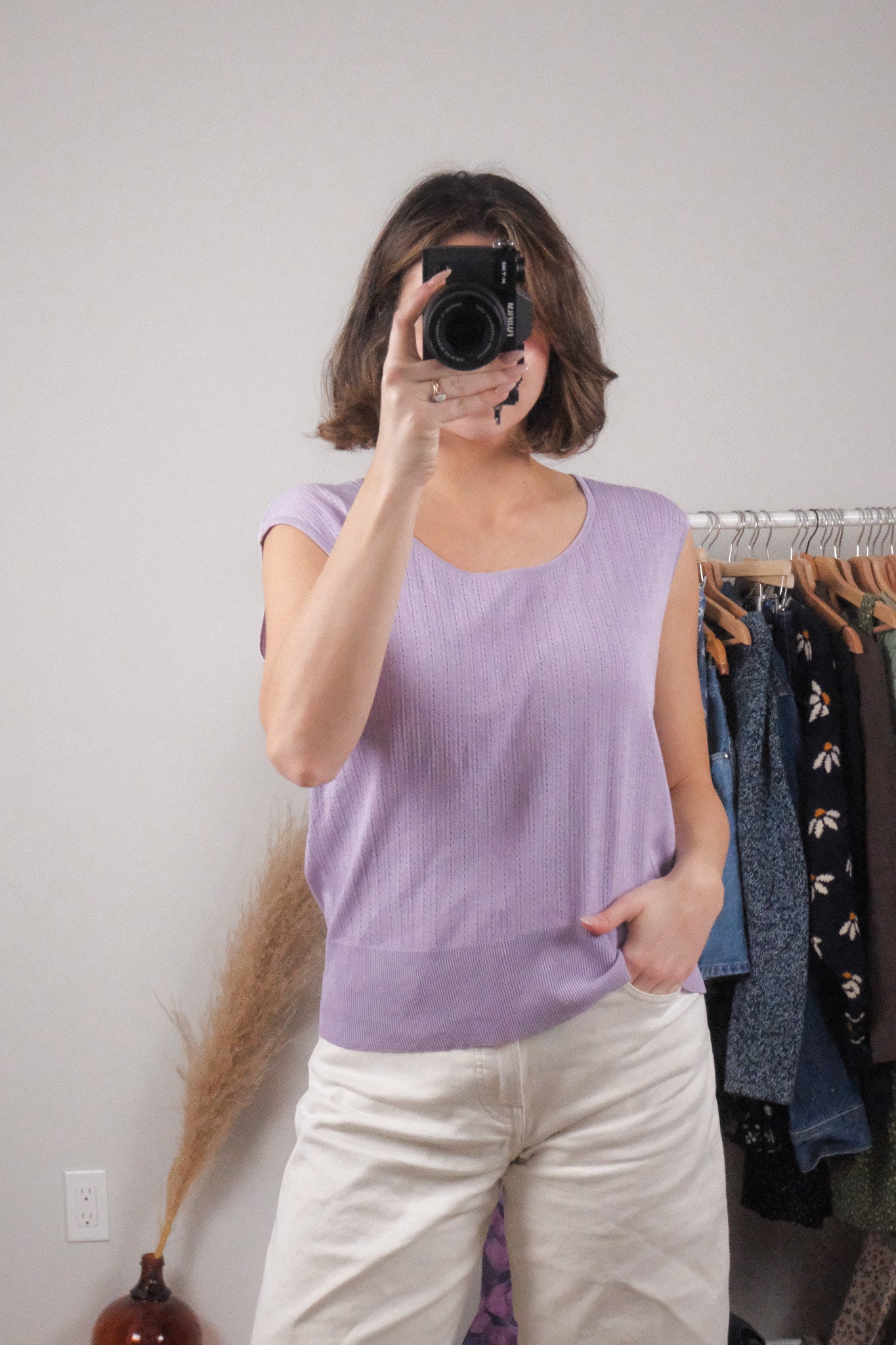 Vintage x Silk Blend textured Tank (L/XL)