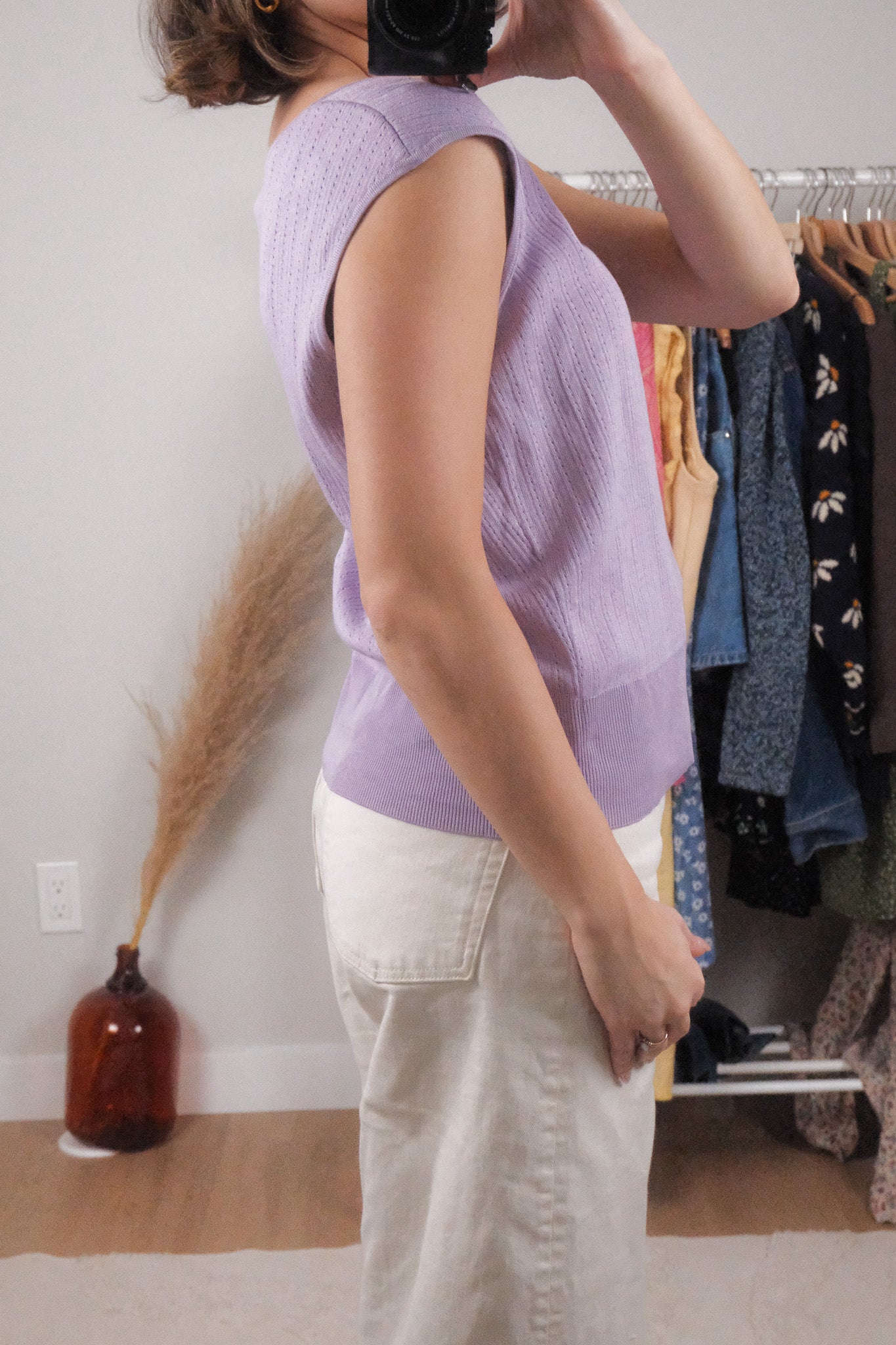 Vintage x Silk Blend textured Tank (L/XL)