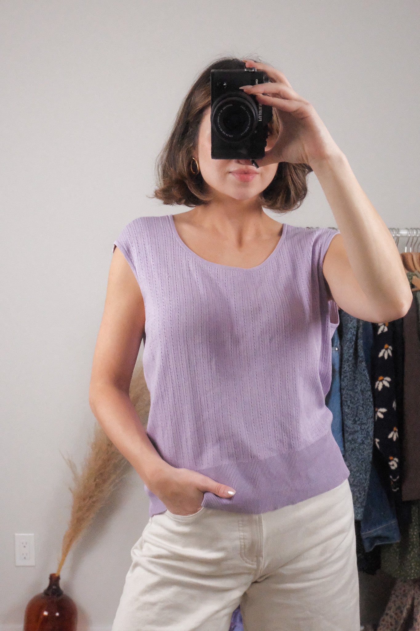 Vintage x Silk Blend textured Tank (L/XL)