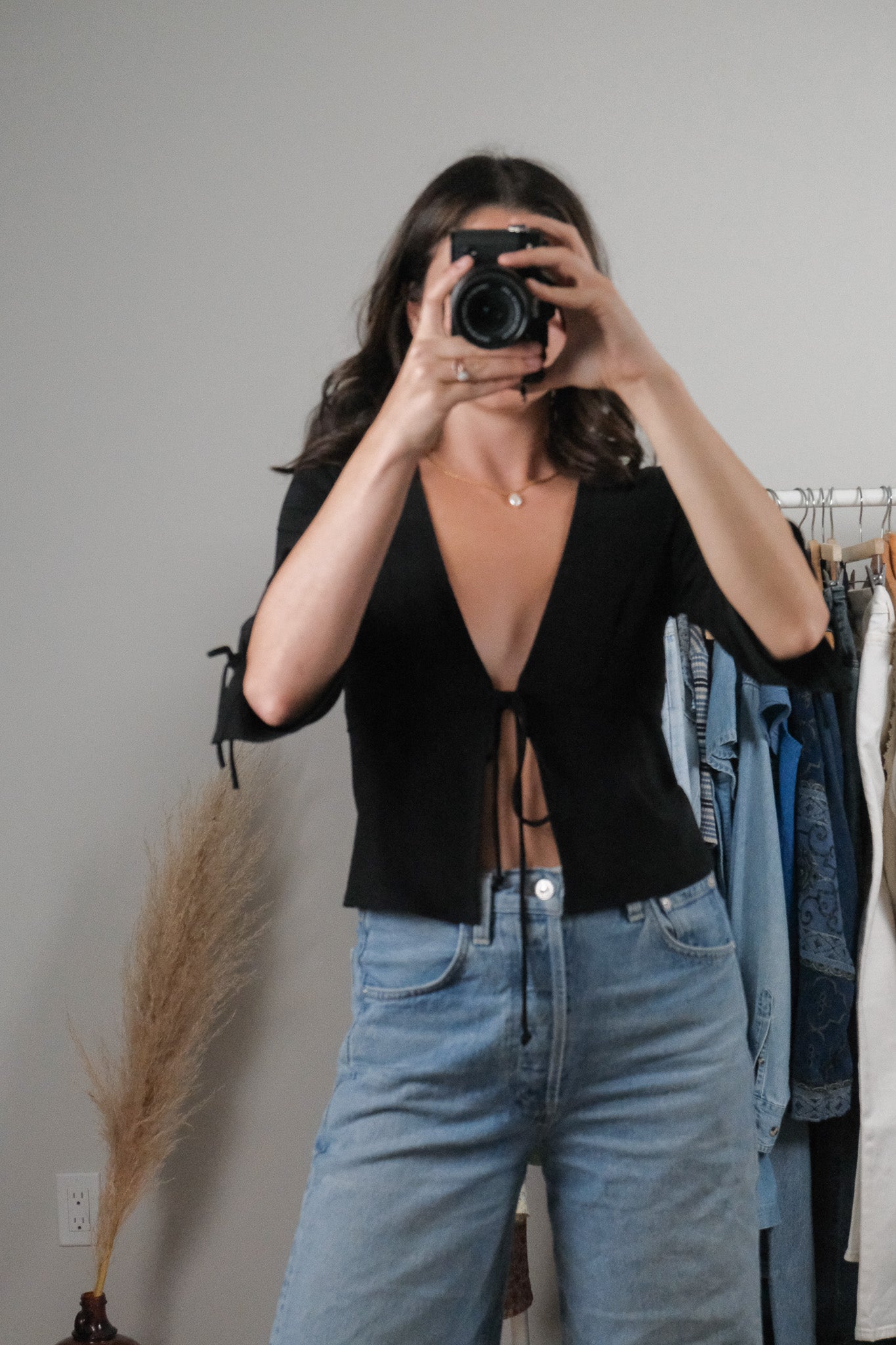 Made in Canada x Vintage x Tie Blouse (S)