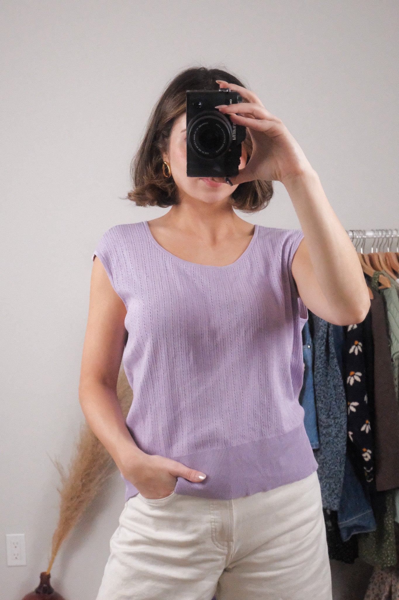 Vintage x Silk Blend textured Tank (L/XL)