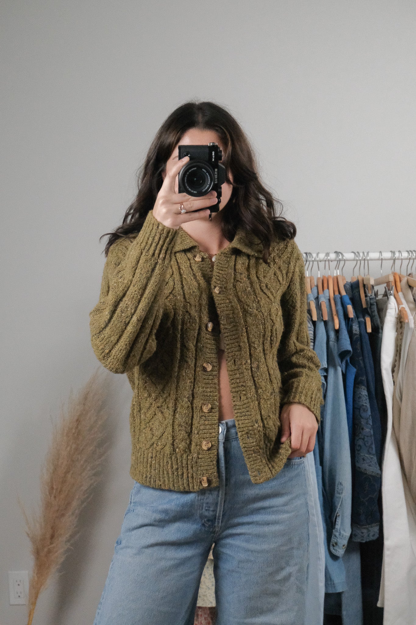 Vintage x Wool Blend Cardigan (S/M)