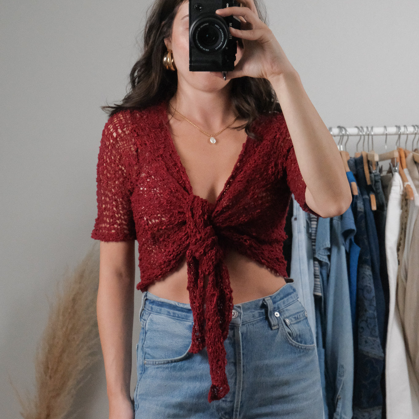 Vintage x Tie Crochet Cardigan (S-L)
