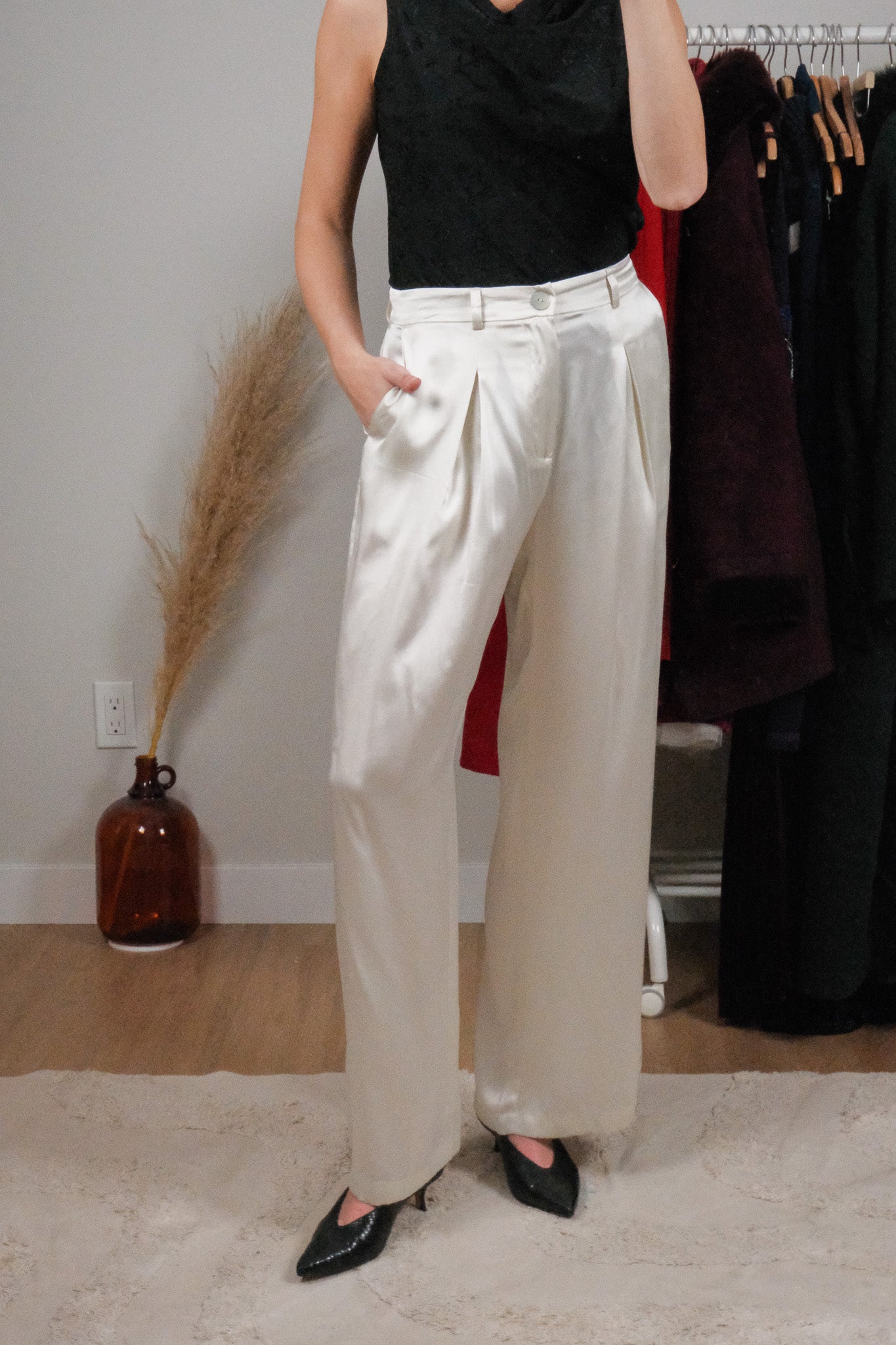 Modern x 100% Silk Flowy Pants (10)