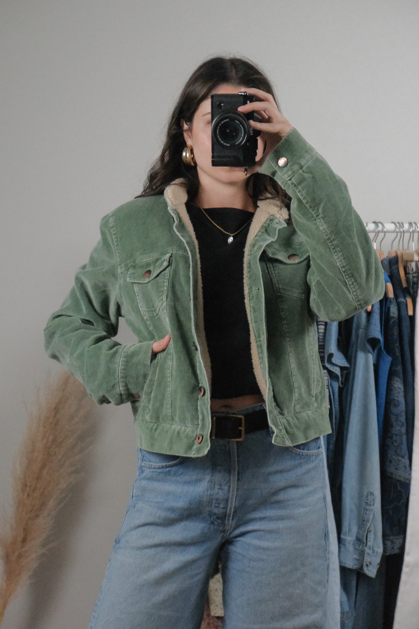 Vintage x Billabong Corduroy Faux Fur Jacket (M)