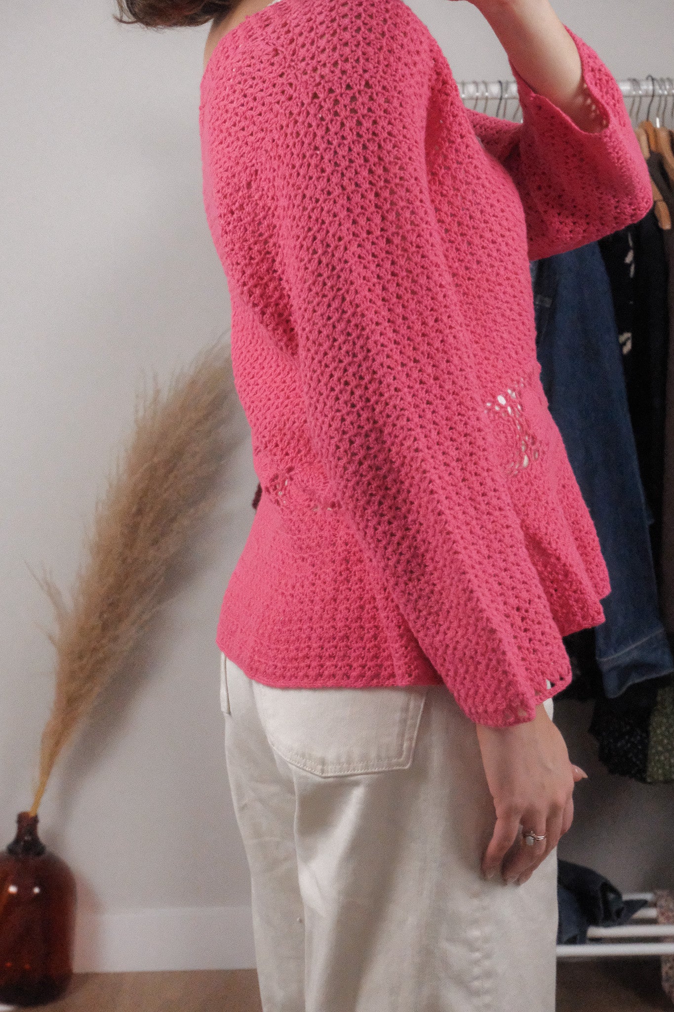 Vintage x Cotton Crochet Knit (M/L)