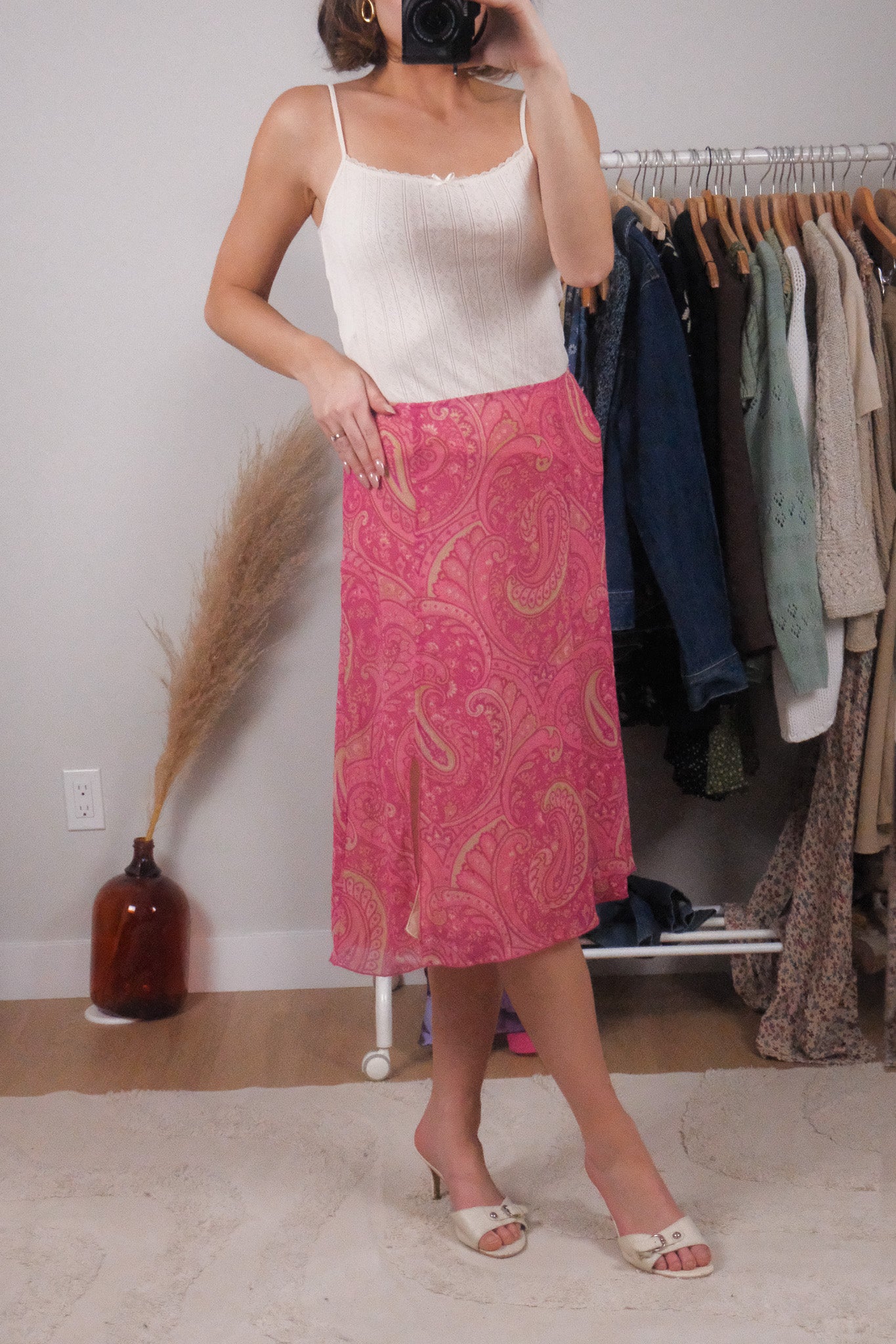 Made in Canada x Vintage x Patterned Midi Skirt (6)