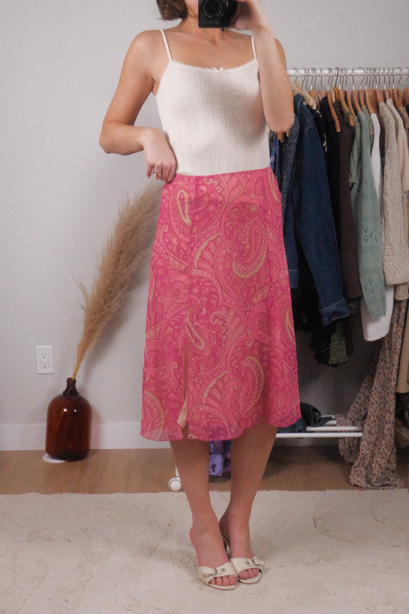 Made in Canada x Vintage x Patterned Midi Skirt (6)