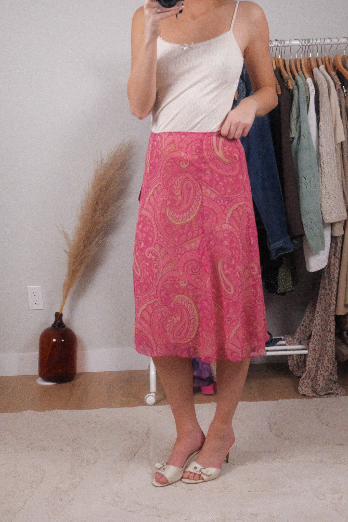 Made in Canada x Vintage x Patterned Midi Skirt (6)
