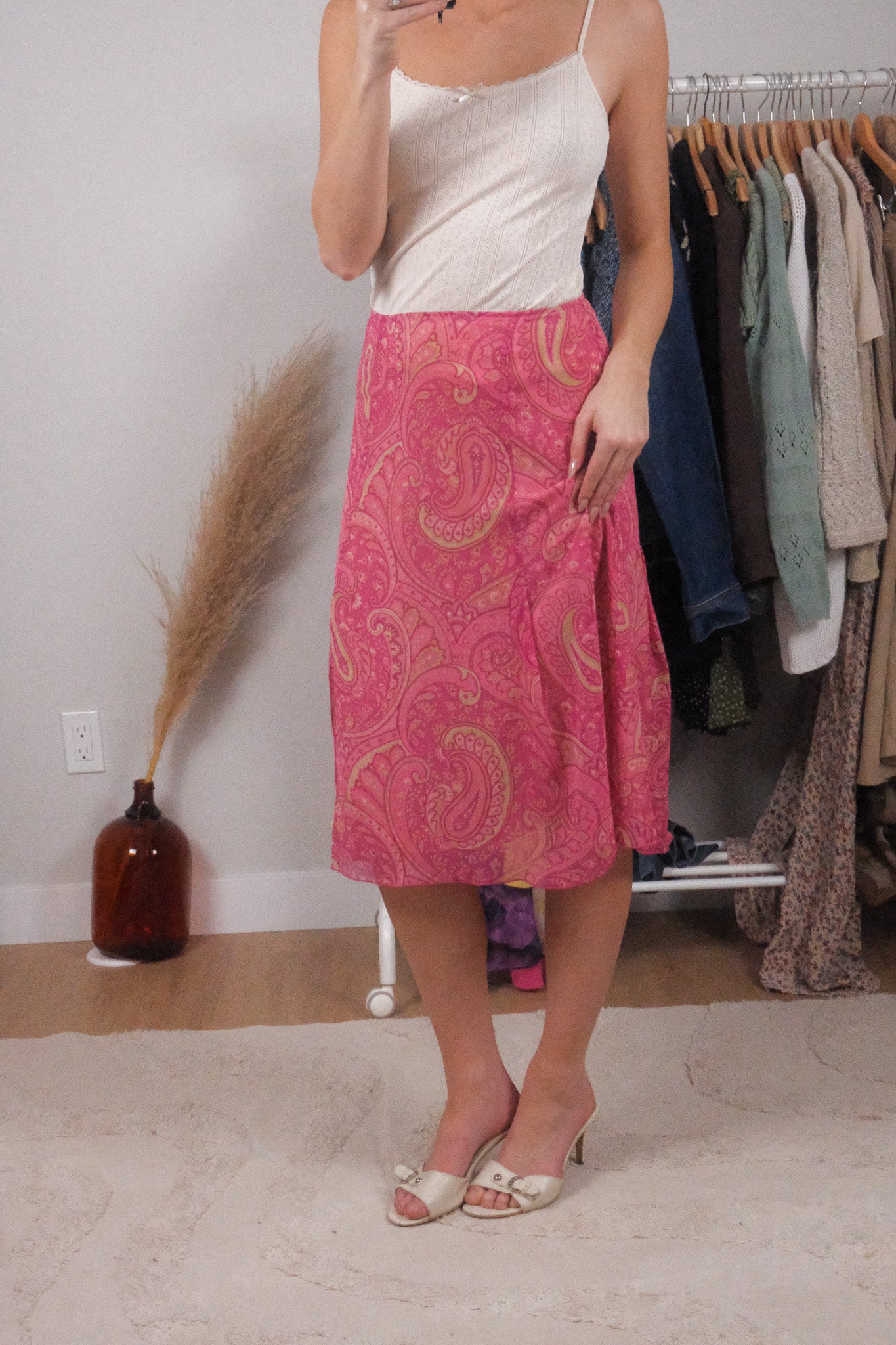 Made in Canada x Vintage x Patterned Midi Skirt (6)
