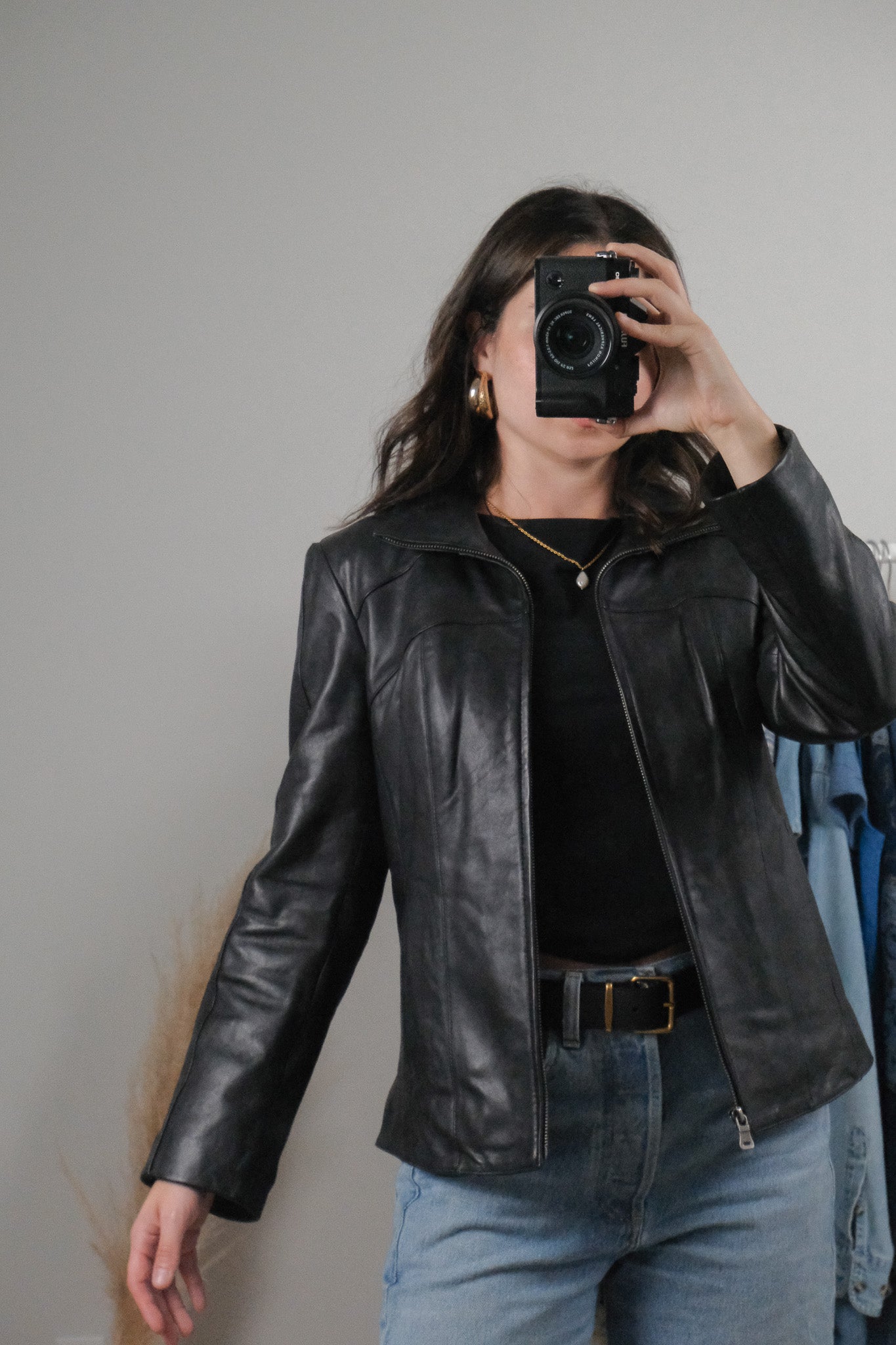 Vintage x Leather Jacket (XS-M)