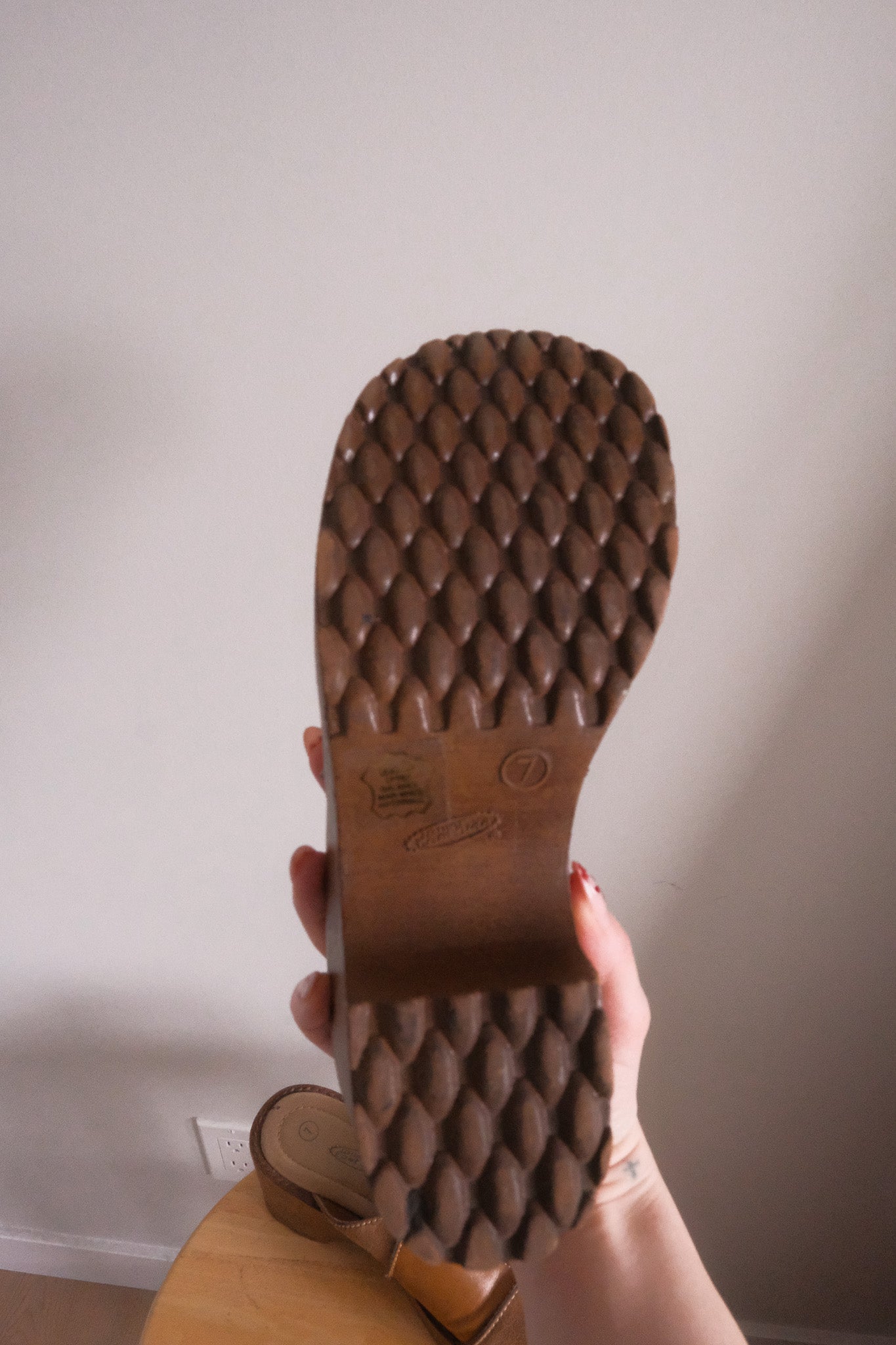 Vintage x Leather/Suede Patchwork Clogs (6/6.5)