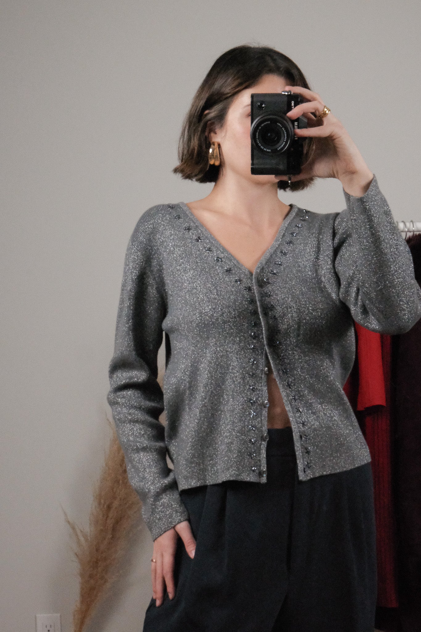 Vintage x Beaded Shimmer Cardigan (8)