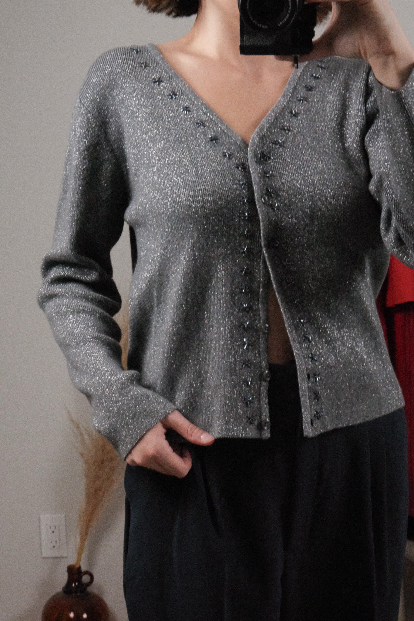 Vintage x Beaded Shimmer Cardigan (8)