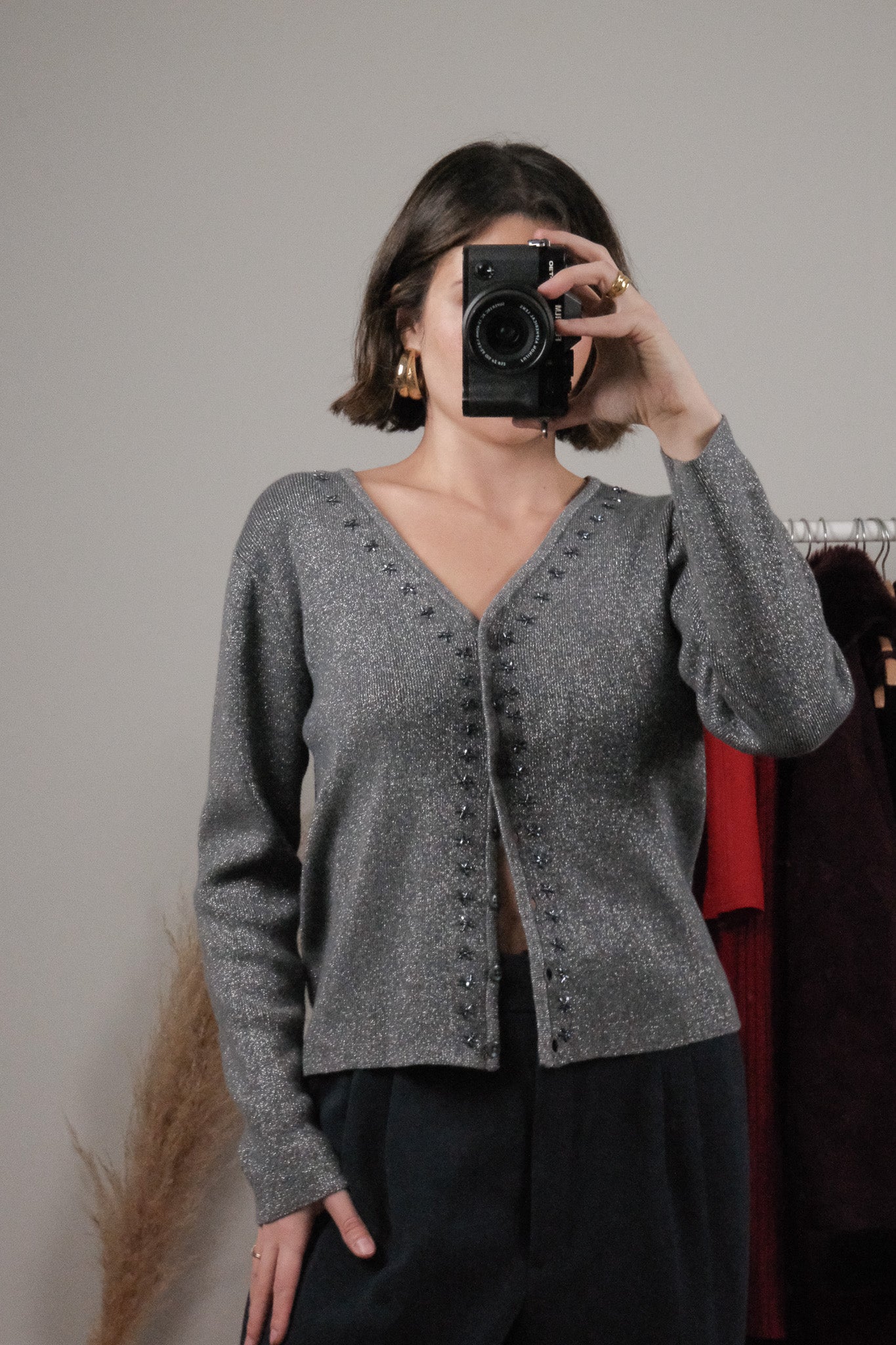 Vintage x Beaded Shimmer Cardigan (8)