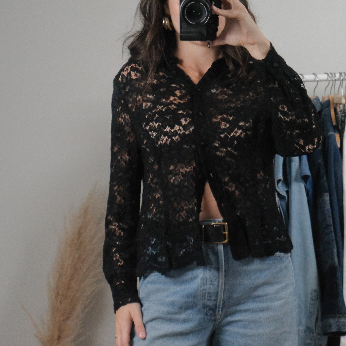 Vintage x Lace Blouse (M/L)