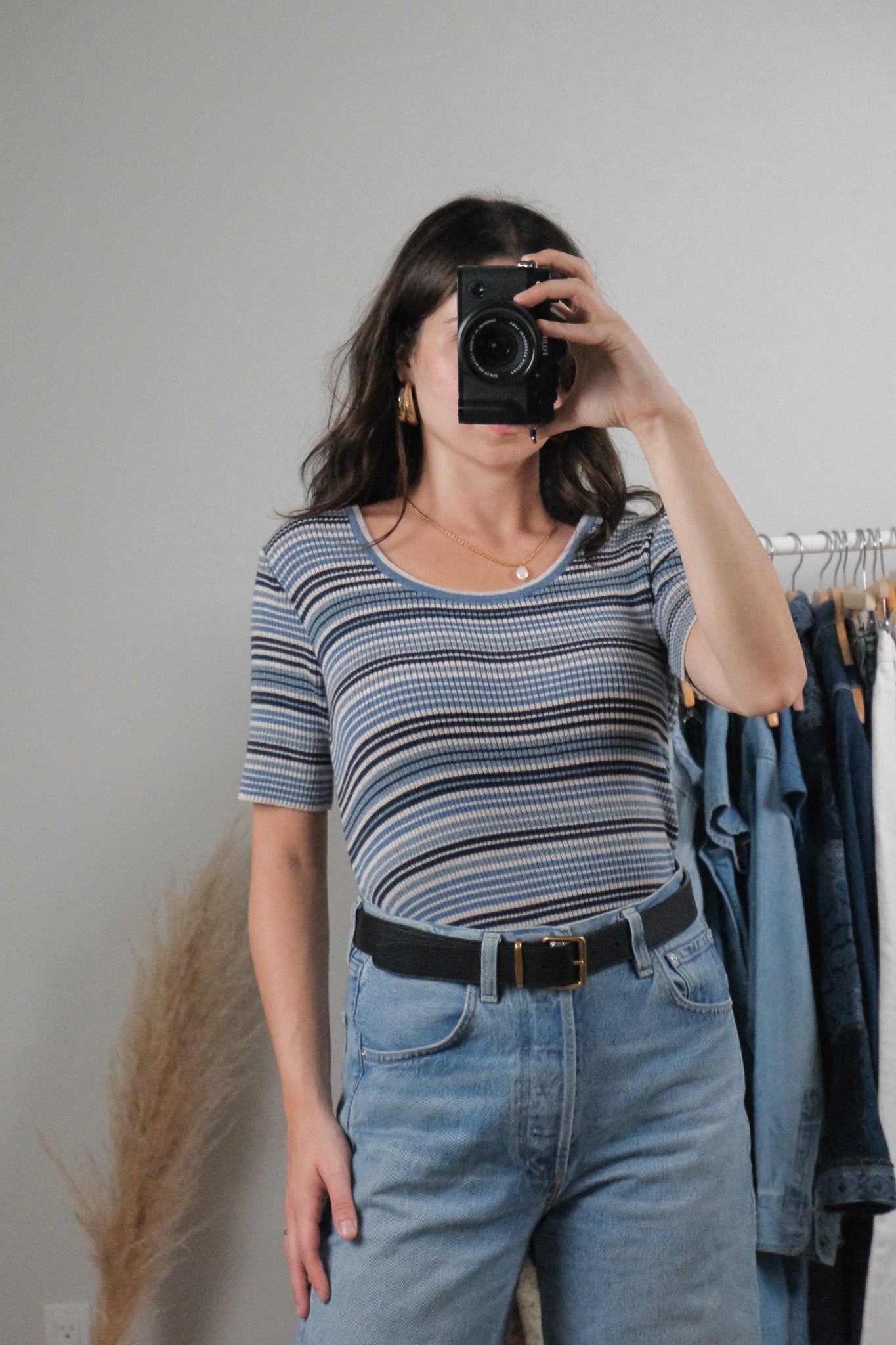 Made in Canada x Vintage x Cotton Striped Shirt (M-L)