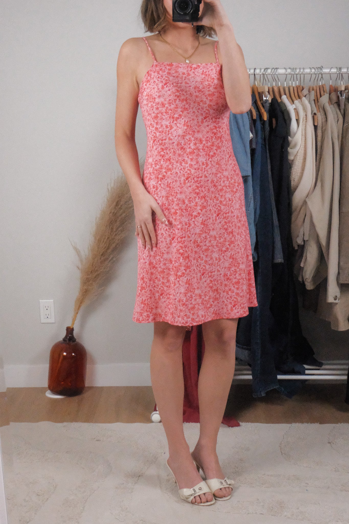 Made in Canada x Vintage x Floral Midi Dress (S)