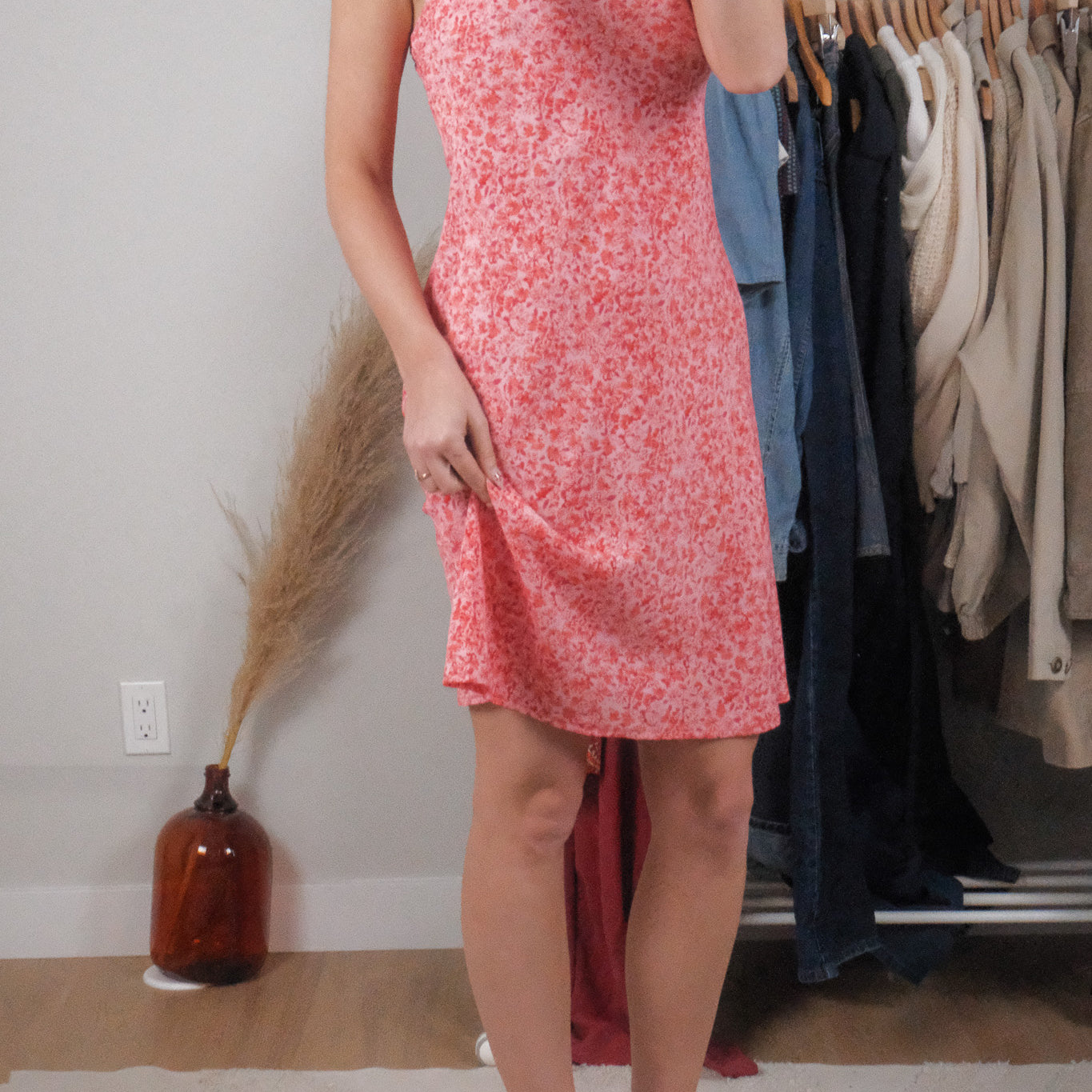 Made in Canada x Vintage x Floral Midi Dress (S)