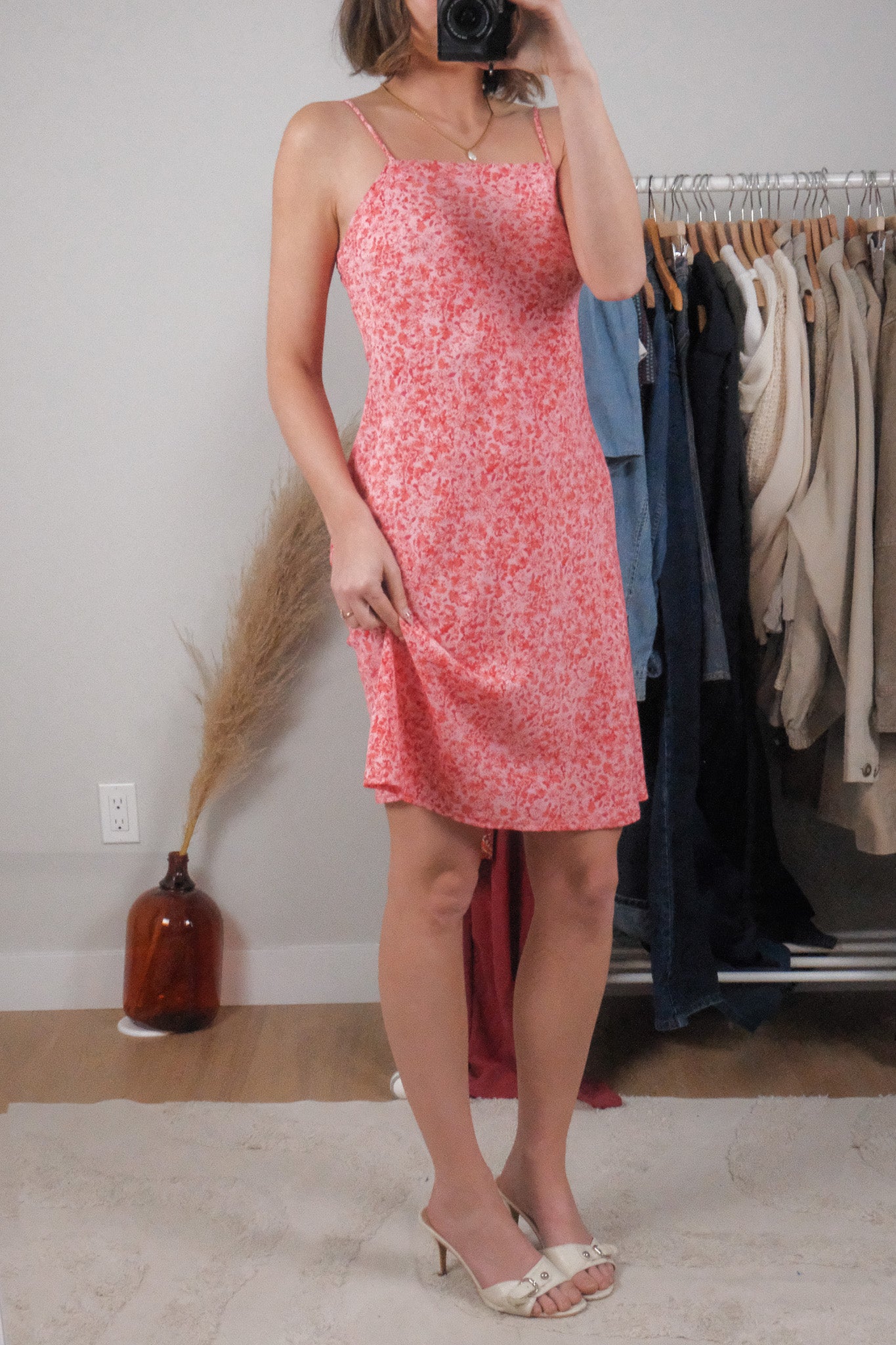 Made in Canada x Vintage x Floral Midi Dress (S)