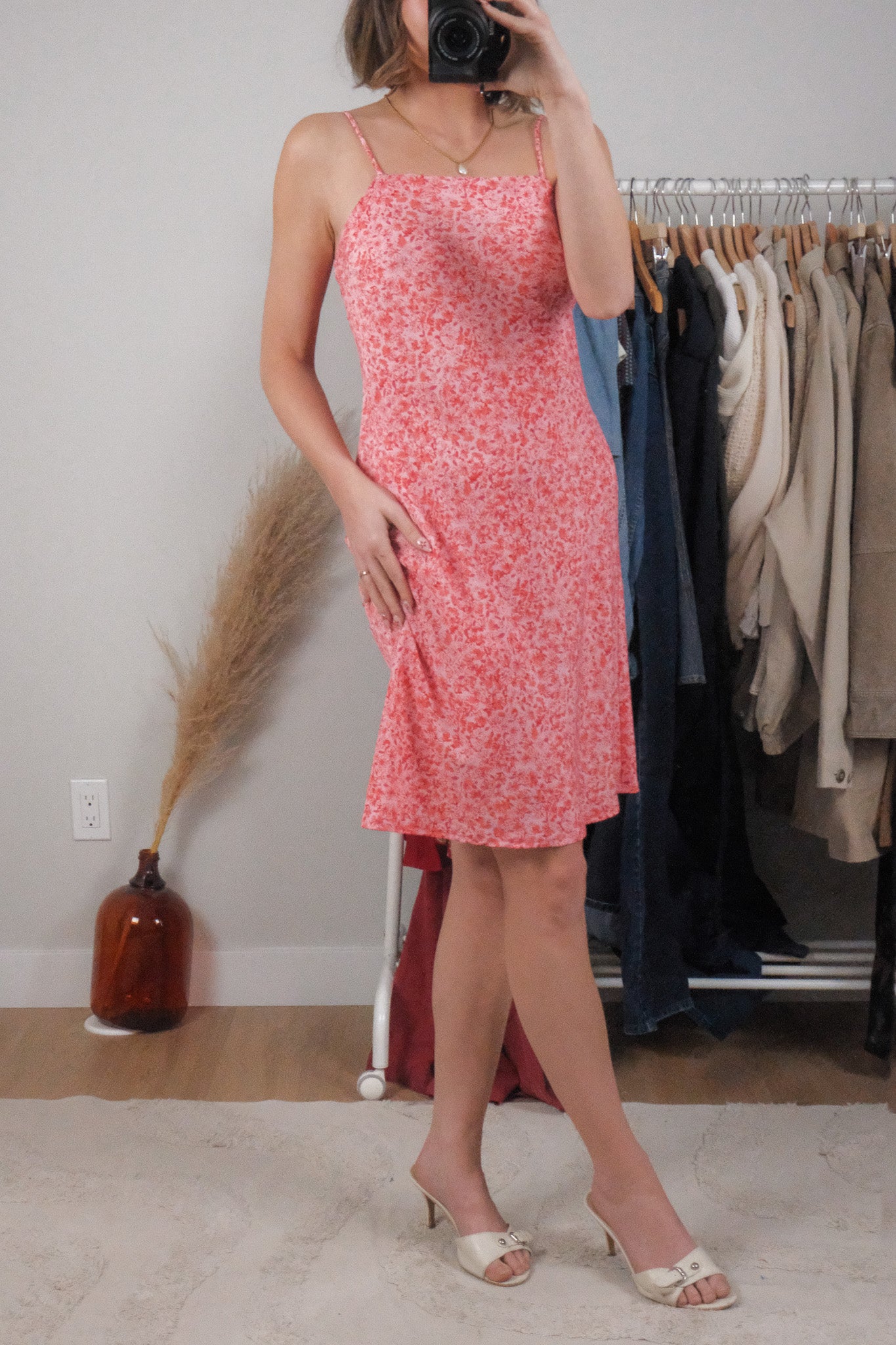 Made in Canada x Vintage x Floral Midi Dress (S)