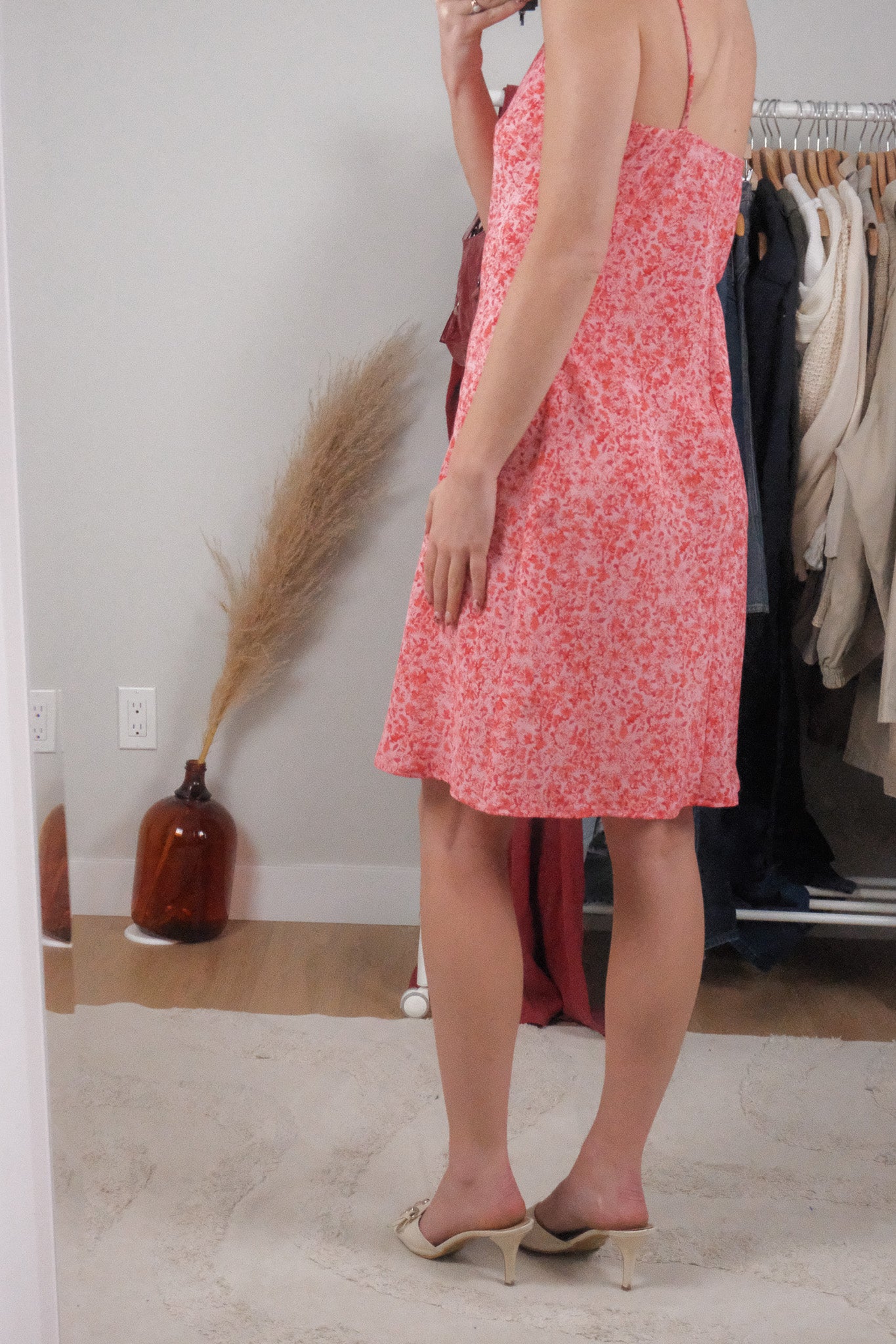 Made in Canada x Vintage x Floral Midi Dress (S)