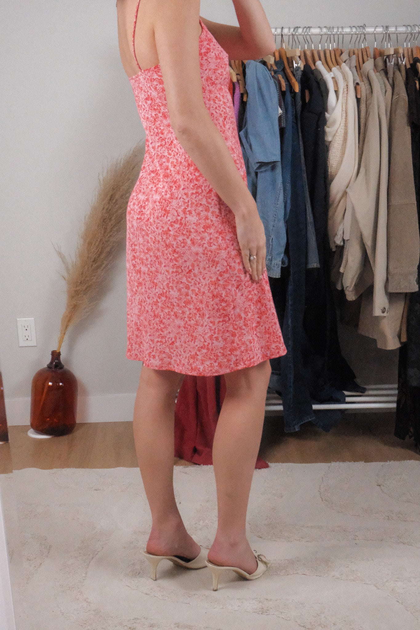 Made in Canada x Vintage x Floral Midi Dress (S)
