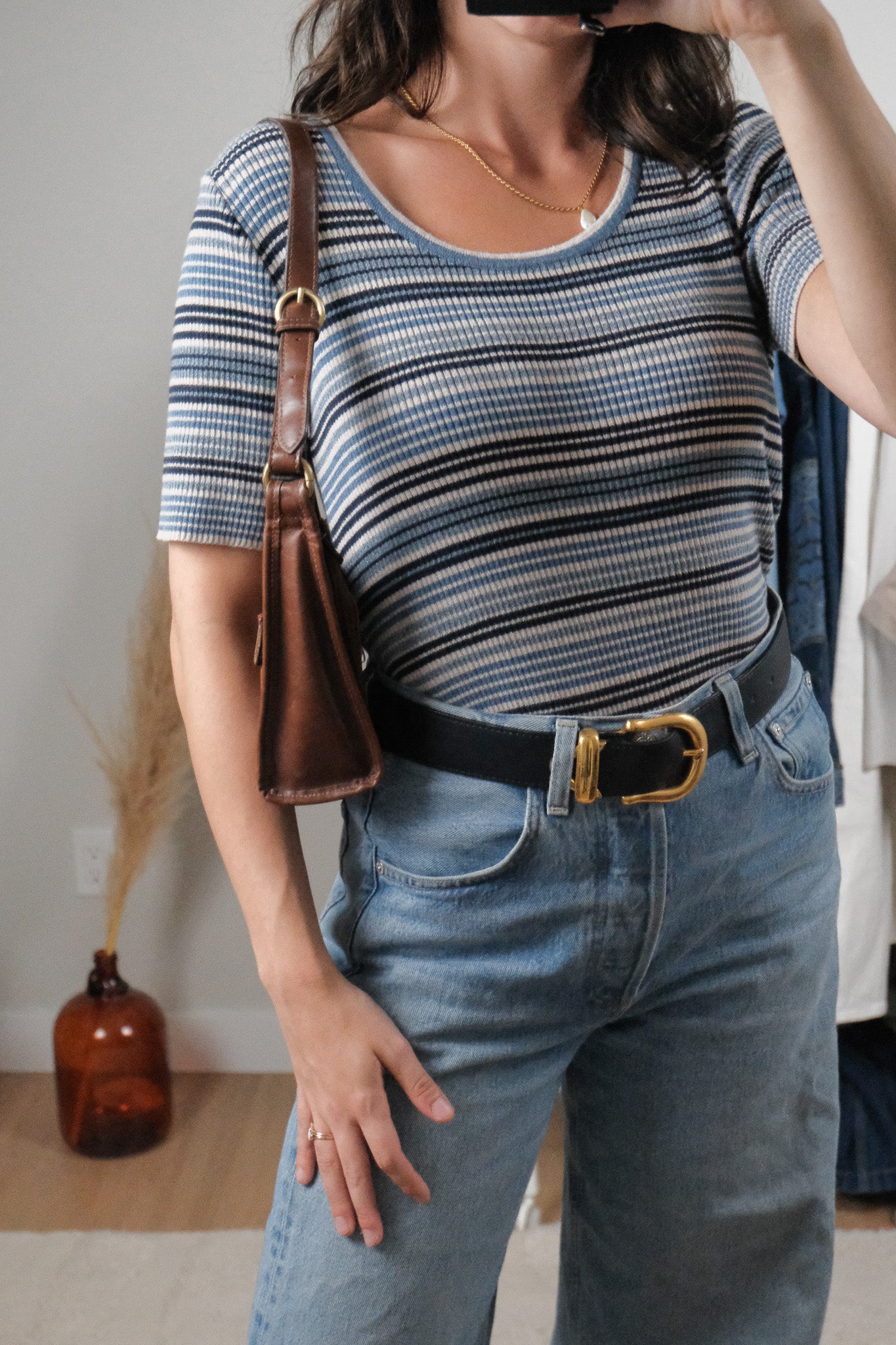 Vintage x Faux Leather Purse