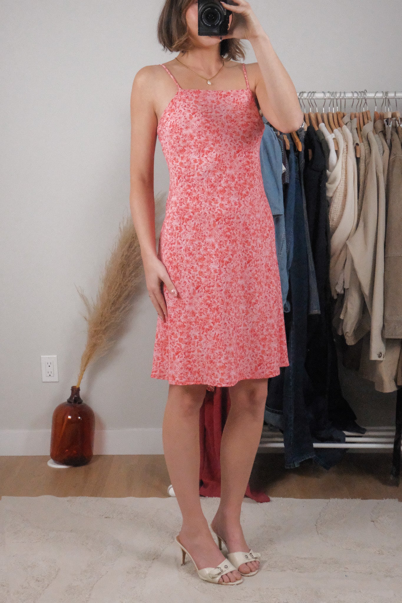 Made in Canada x Vintage x Floral Midi Dress (S)